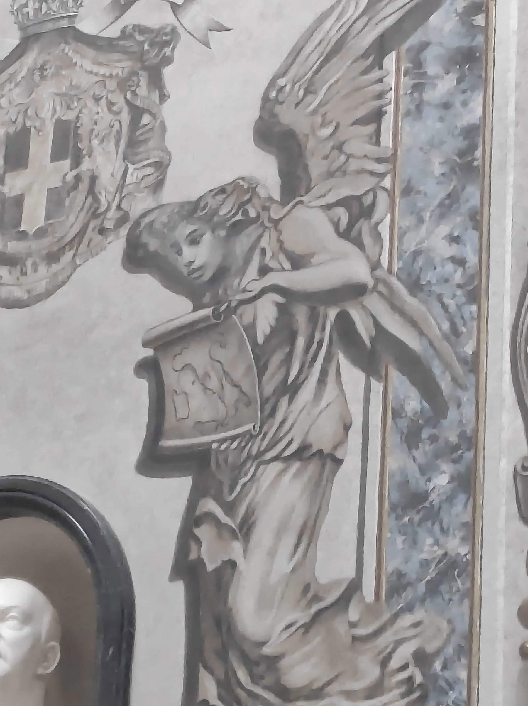 El ángel que ahora se parece a Marina Berlusconi. Foto: Fabrizio Federici