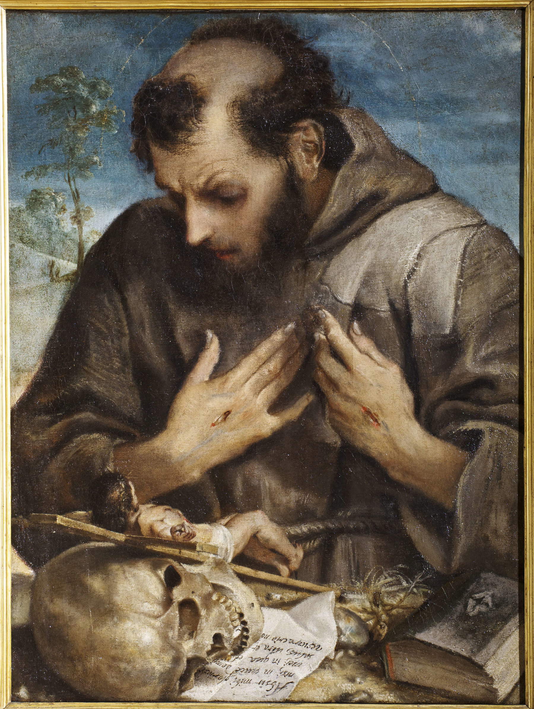 Annibale Carracci, Saint Francis Adoring the Crucifix (Rome, Capitoline Museums)
