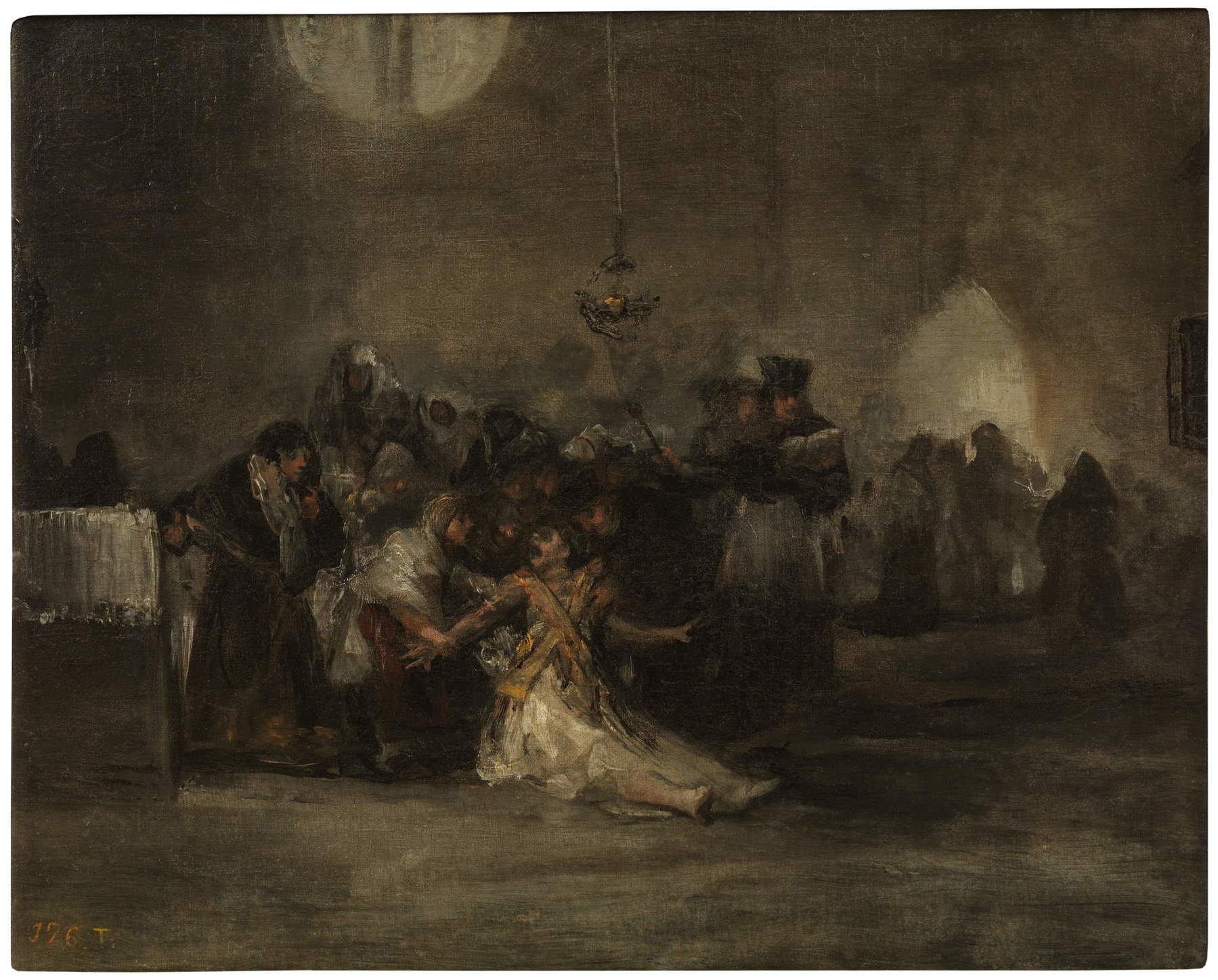 Anonym, „Der Exorzismus“ (19. Jahrhundert, Öl auf Leinwand, 48 x 60 cm; Madrid, Museo del Prado)
