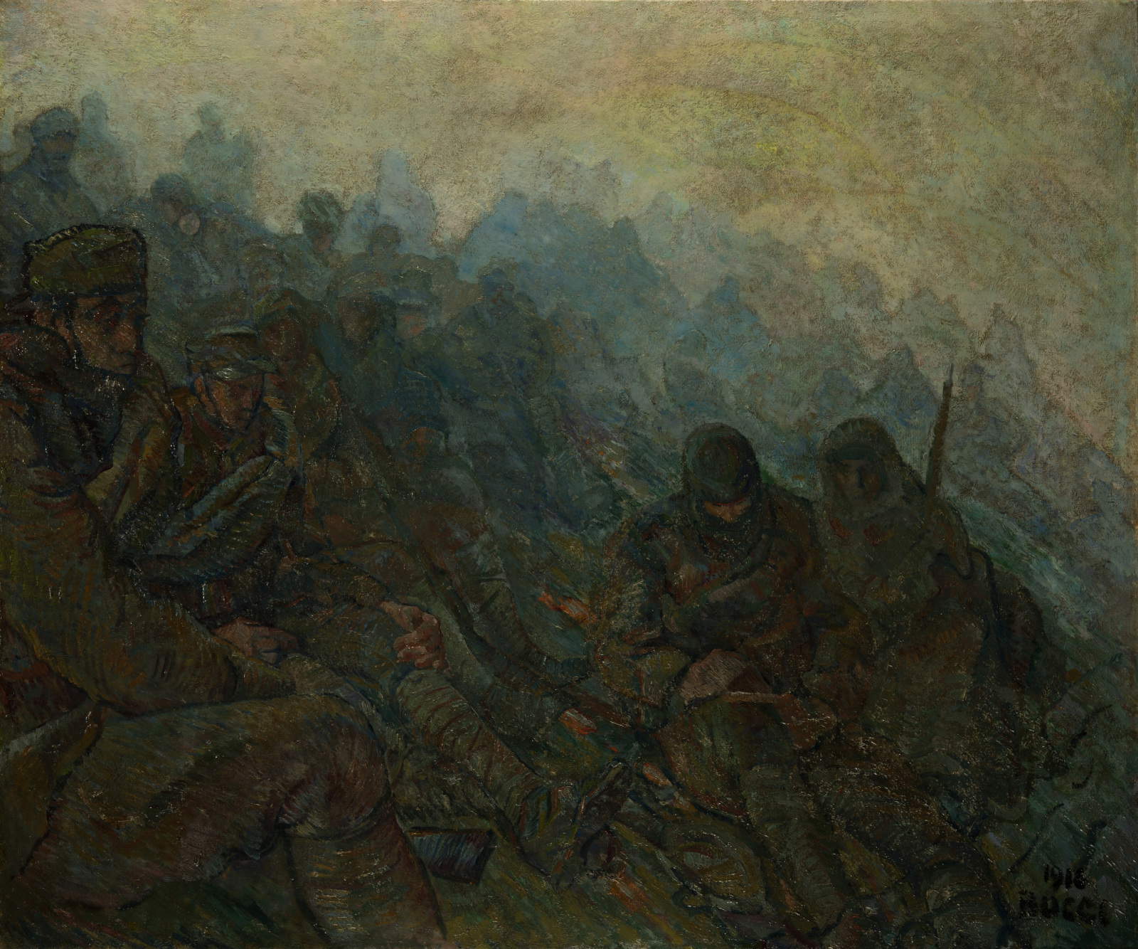Anselmo Bucci, War (1916; Rovereto, Mart, Museum of Modern and Contemporary Art of Trento and Rovereto, VAF-Stiftung Collection)