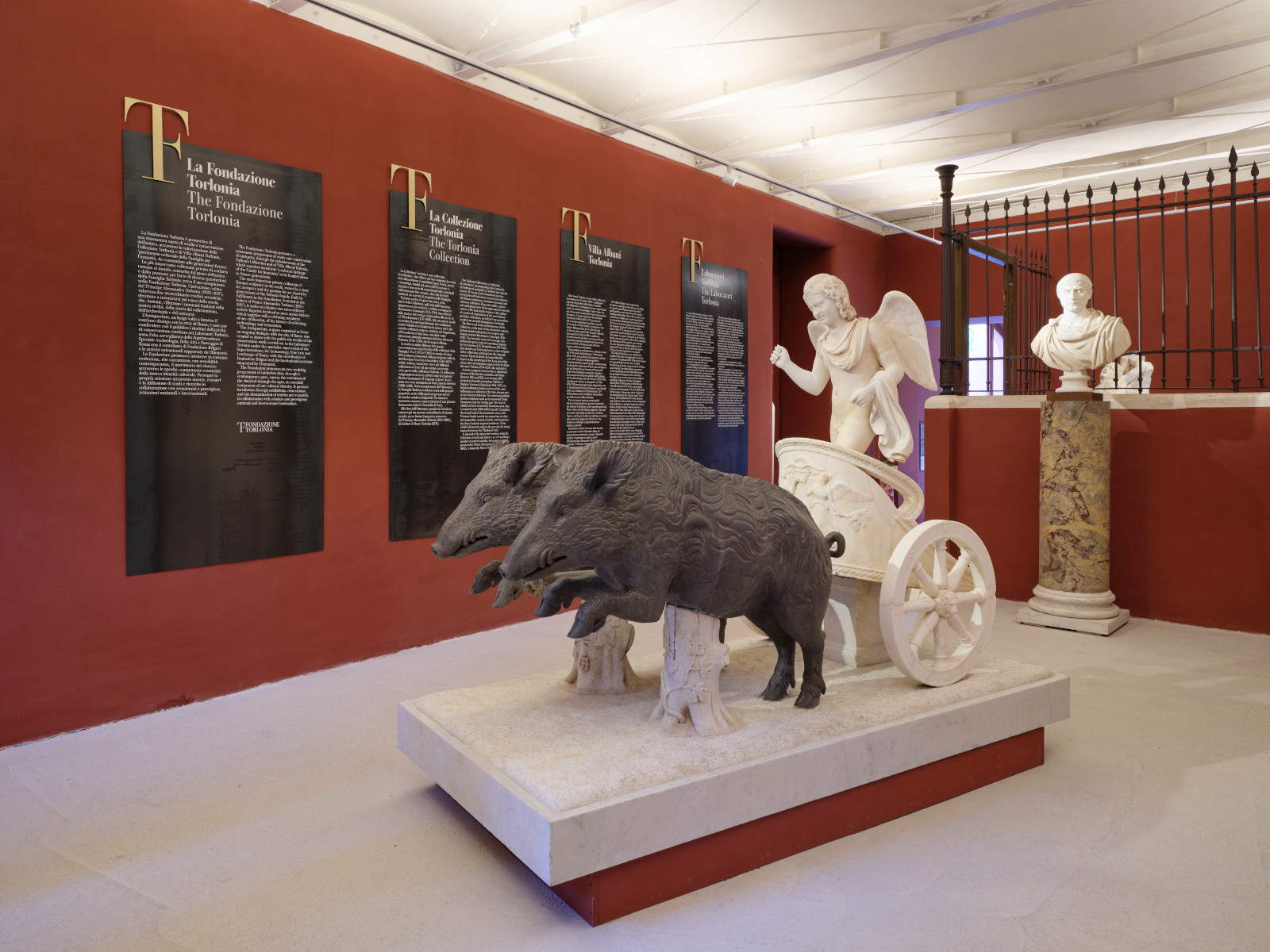 Aménagements de Marmora Romana. Antiquarium de la Villa Albani Torlonia. Photo : Agostino Osio &copy;Fondation Torlonia