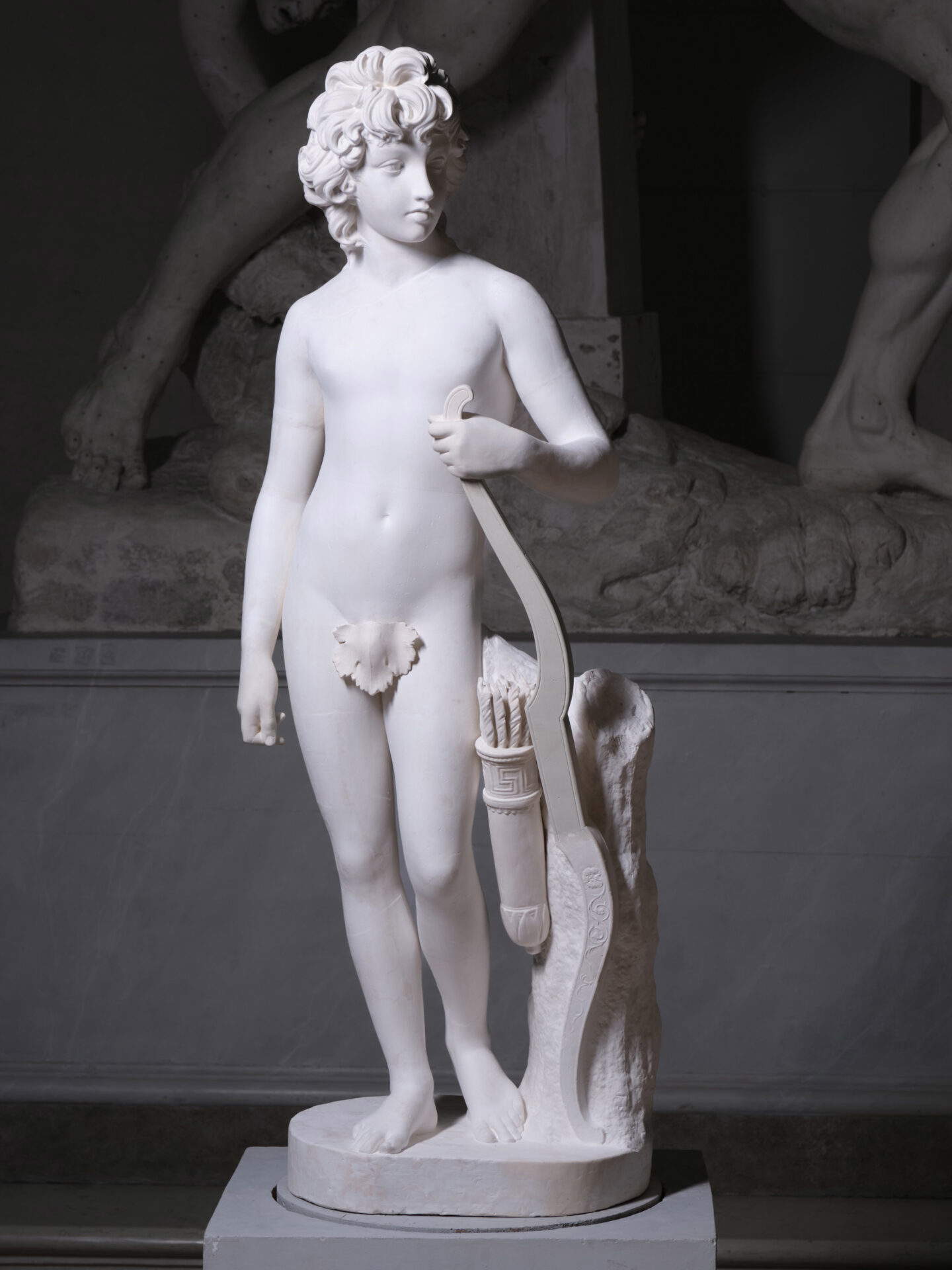 Antonio Canova, Il Principe Henryk Lubomirski come Amore, gesso originale (1785-1787 circa; gesso; Possagno, Museo Gypsotheca Antonio Canova). Foto: Lino Zanesco