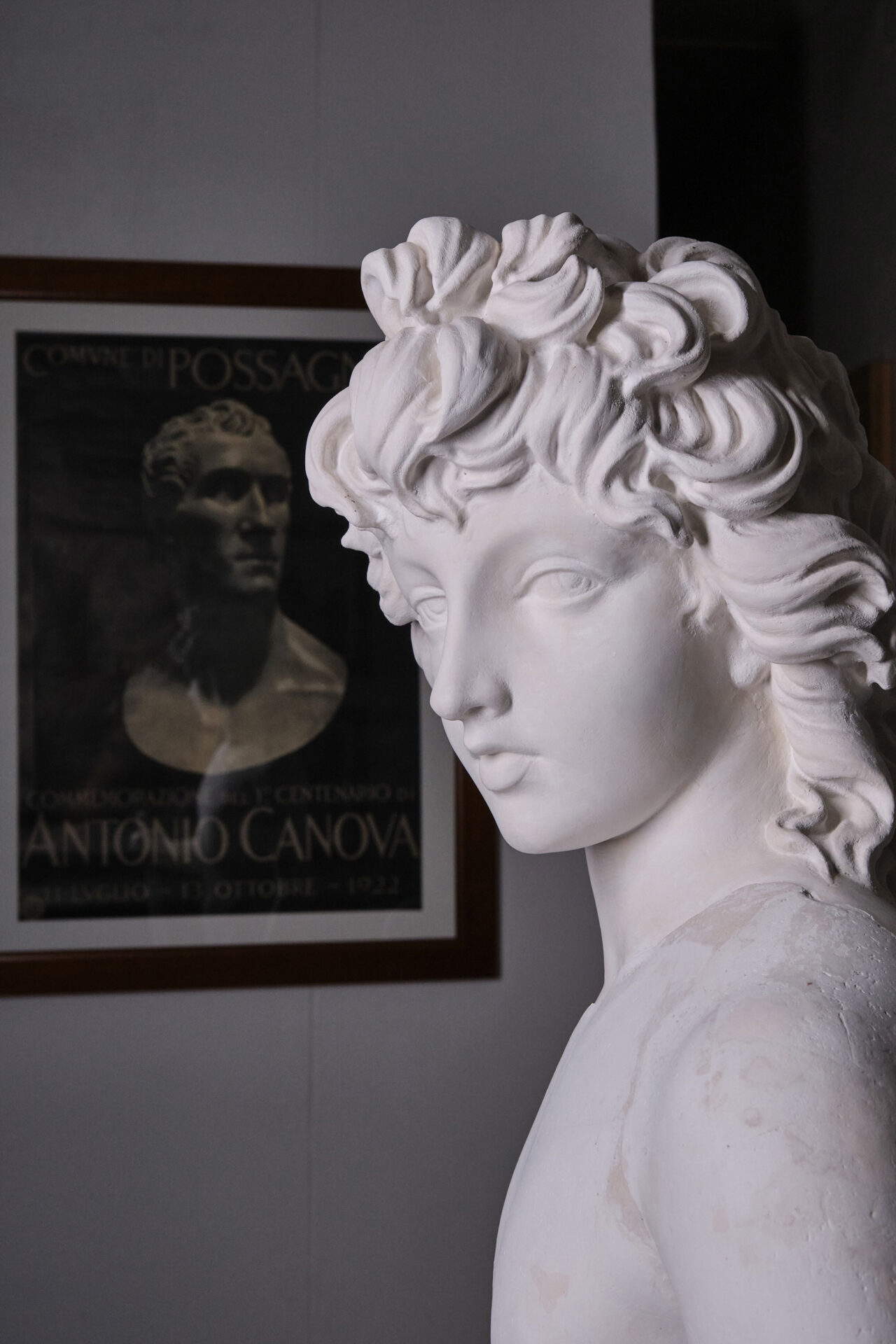 Antonio Canova, Il Principe Henryk Lubomirski come Amore, gesso originale (1785-1787 circa; gesso; Possagno, Museo Gypsotheca Antonio Canova). Foto: Lino Zanesco