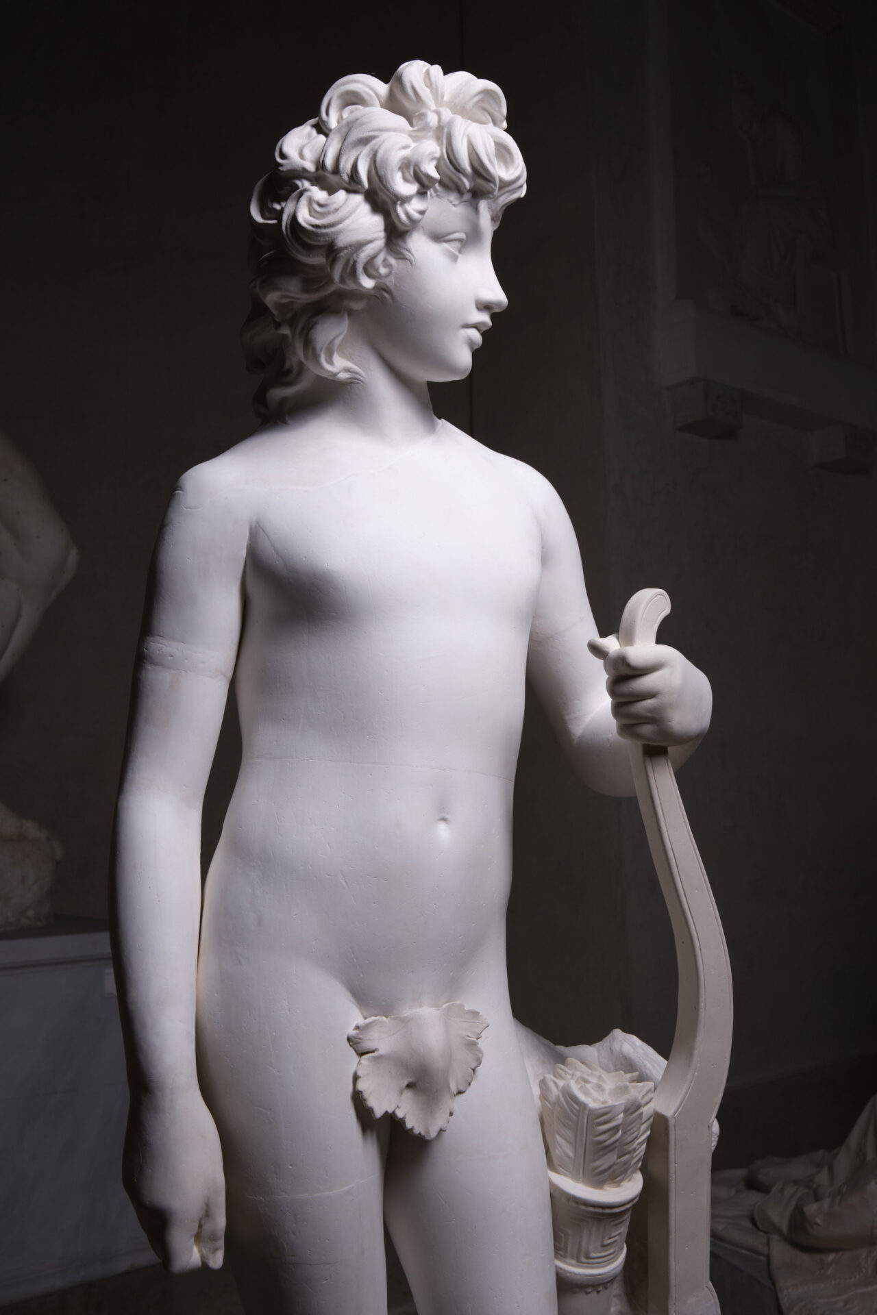Antonio Canova, Il Principe Henryk Lubomirski come Amore, gesso originale (1785-1787 circa; gesso; Possagno, Museo Gypsotheca Antonio Canova). Foto: Lino Zanesco