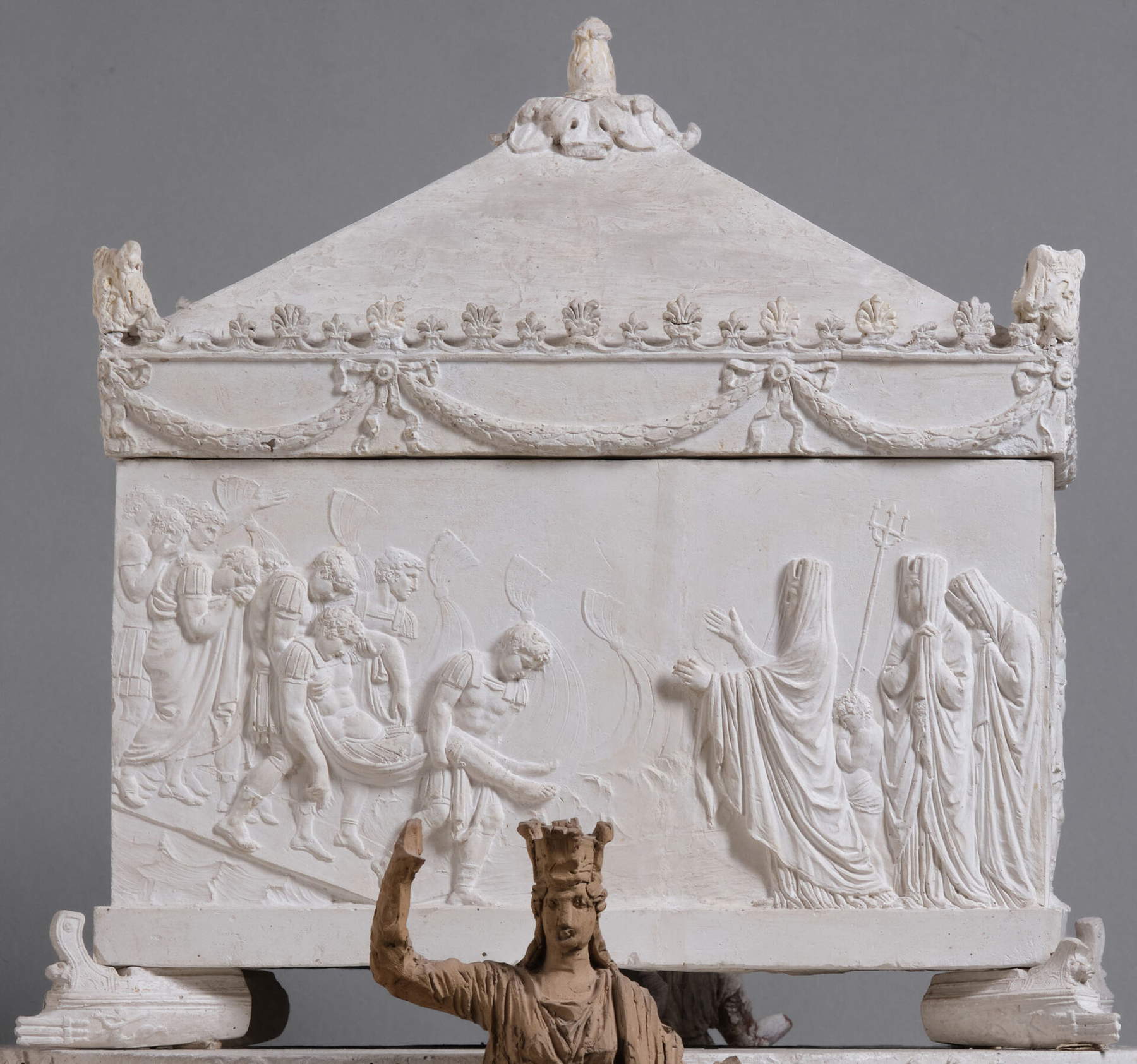 Antonio Canova, Funerary Monument to Horatio Nelson (53 x 73 x 59 cm; Possagno, Antonio Canova Gypsotheca Museum)