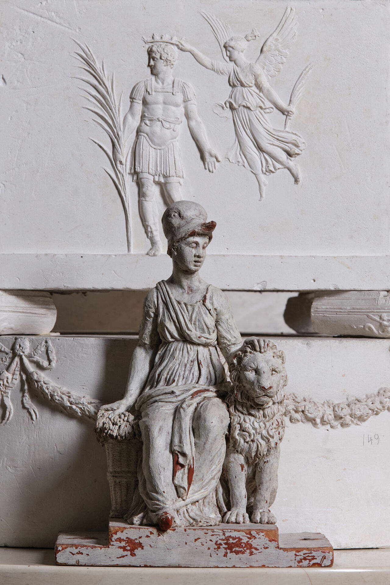 Antonio Canova, Funerary Monument to Horatio Nelson (53 x 73 x 59 cm; Possagno, Antonio Canova Gypsotheca Museum)
