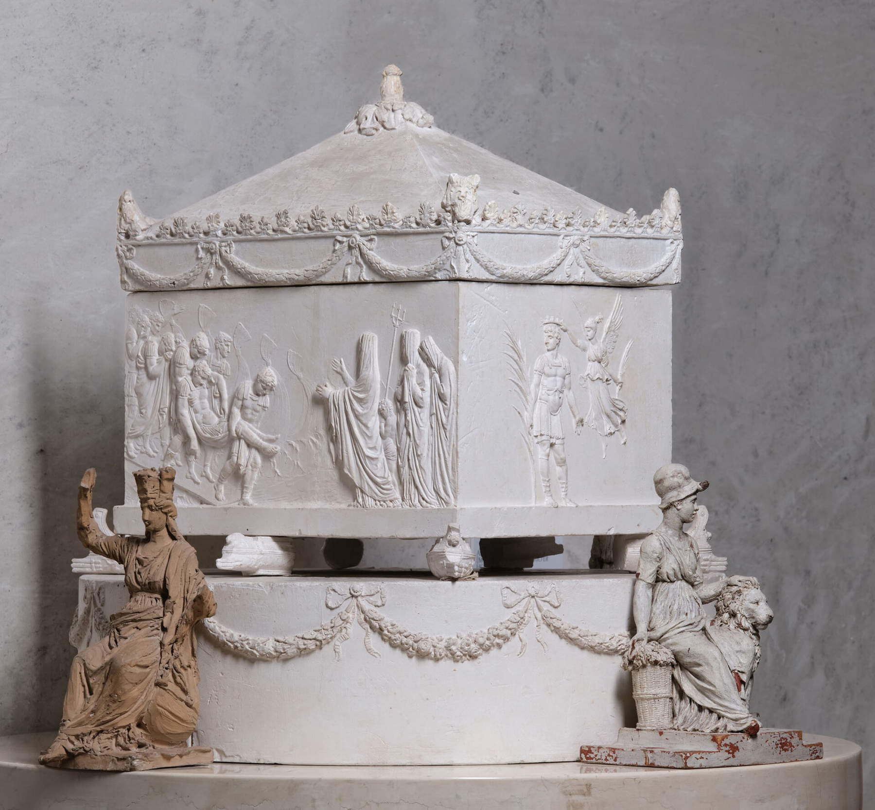 Antonio Canova, Funerary Monument to Horatio Nelson (53 x 73 x 59 cm; Possagno, Antonio Canova Gypsotheca Museum)