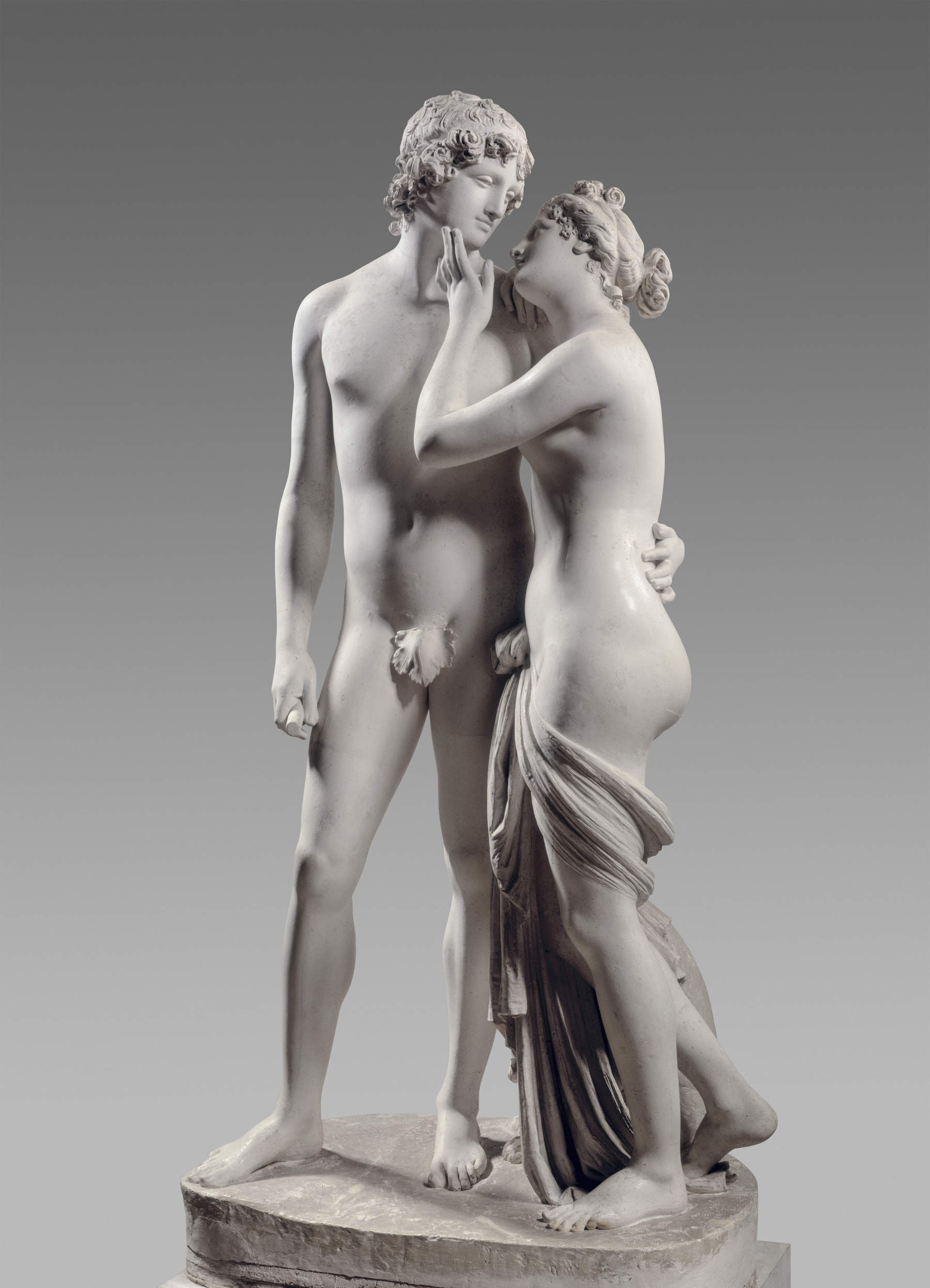 Antonio Canova, «Venus y Adón» (1789-1794; yeso, 183,6 x 60 x 87 cm; Possagno, Museo Gypsotheca Antonio Canova). Foto: Lino Zanesco