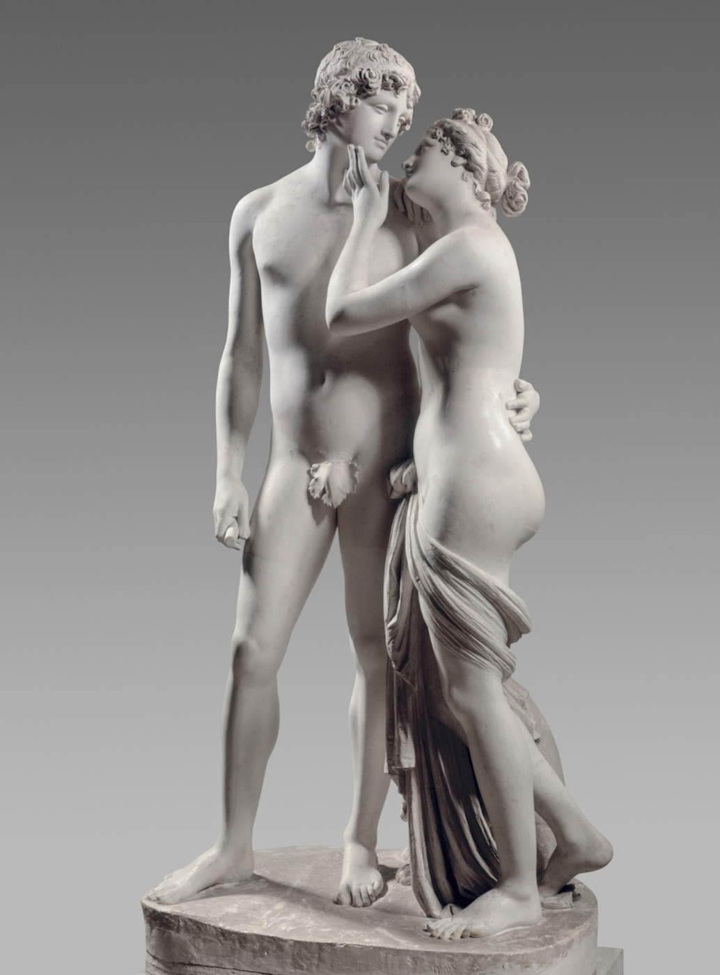 Antonio Canova, Venere e Adone (1789-1794; gesso, 180 x 80 x 60 cm; Possagno, Museo Gypsotheca Antonio Canova). Foto: Lino Zanesco