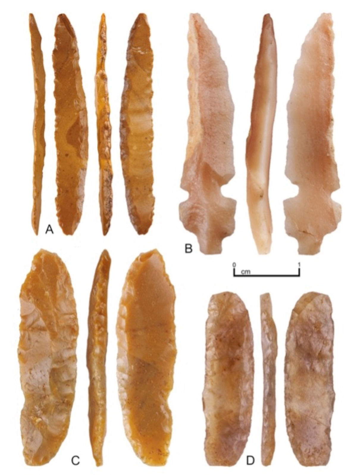 Fein gearbeitete Pfeilspitzen