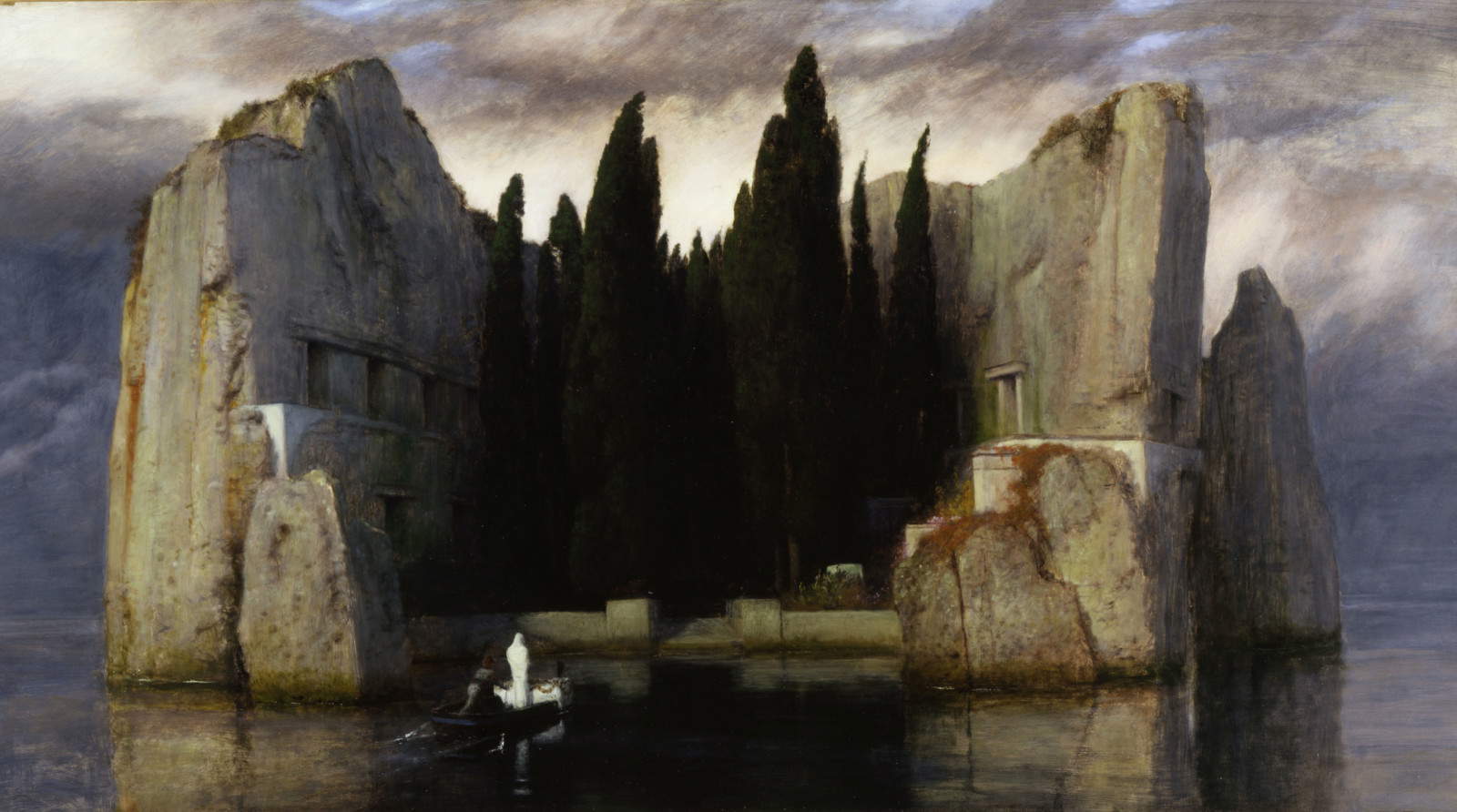 Arnold B&ouml;cklin, L'Isola dei Morti (Berlino, Staatliche Museen zu Berlin, Alte Nationalgalerie). Foto: Andres Kilger