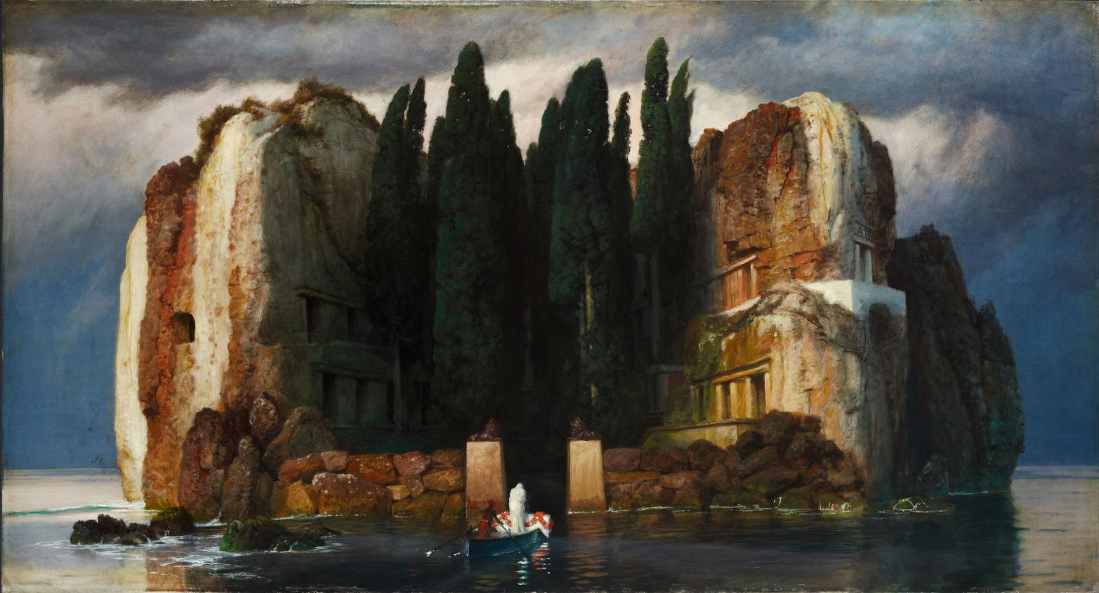 Arnold B&ouml;cklin, L'Isola dei Morti  (quinta versione) (Lipsia, Museo di Belle Arti)