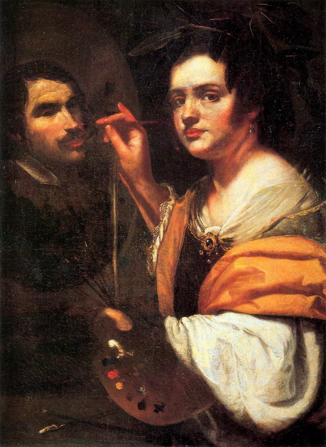 Artemisia Gentileschi, Selbstbildnis als Allegorie der Malerei (1630-1635; Öl auf Leinwand, 98 x 74,5 cm; Rom, Galleria Nazionale d'Arte Antica di Palazzo Barberini)