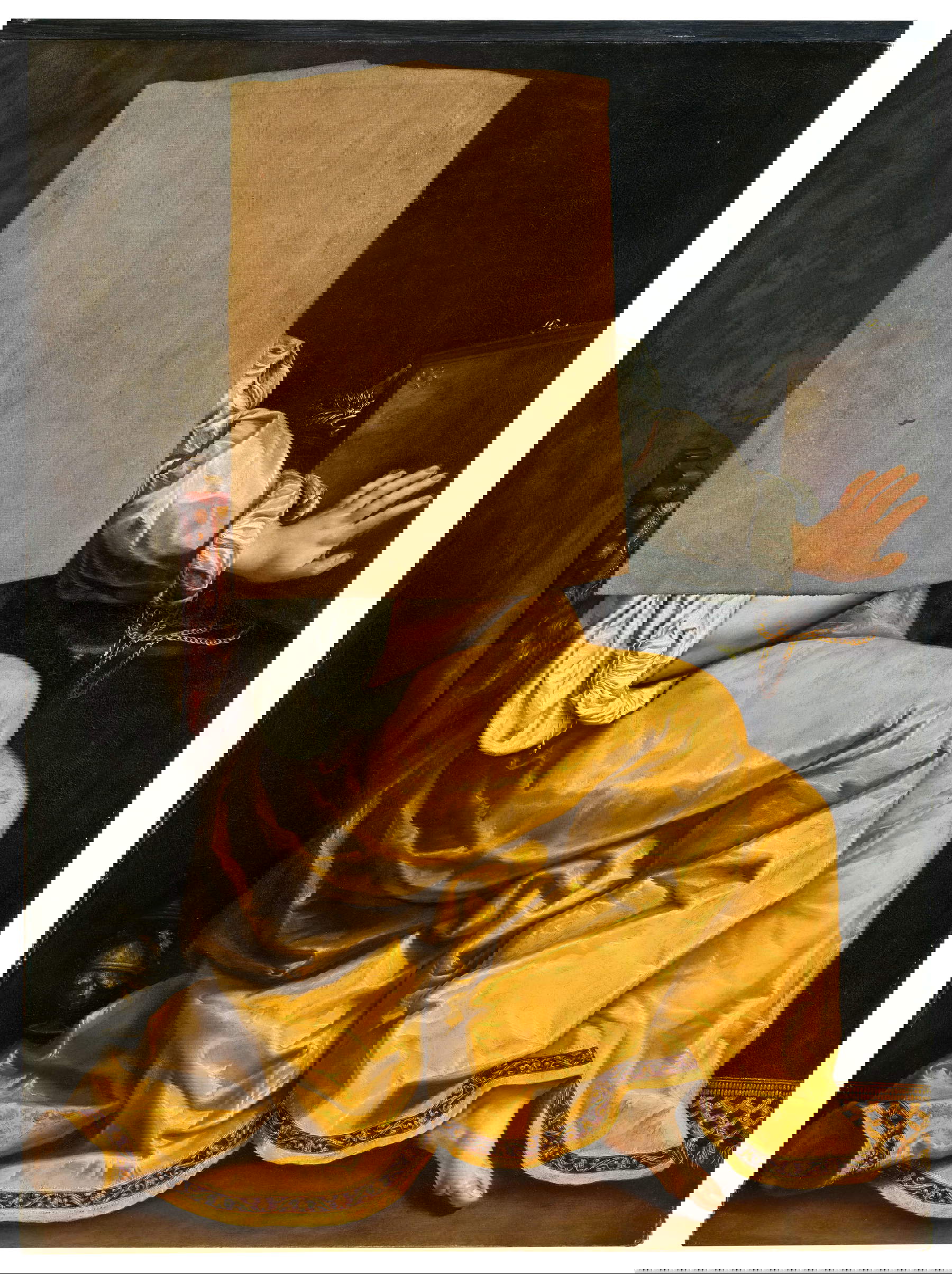 Artemisia Gentileschi, Conversión de la Magdalena (óleo sobre lienzo, 148 x 111 cm)