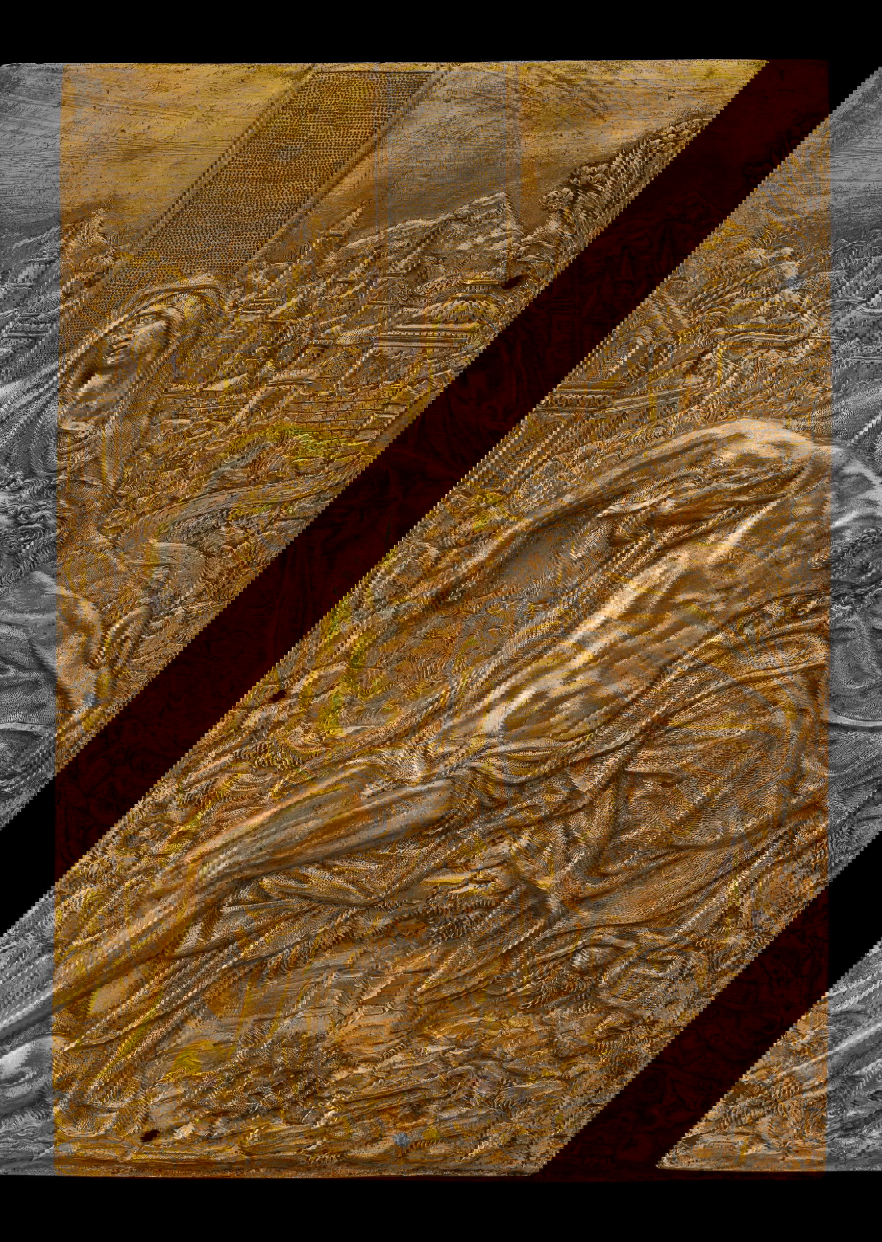 Sculpteur allemand d'après un dessin de Guglielmo della Porta, Pieta (vers 1580 ; bronze, 18,5 x 12,8 cm ; Washington, National Gallery)