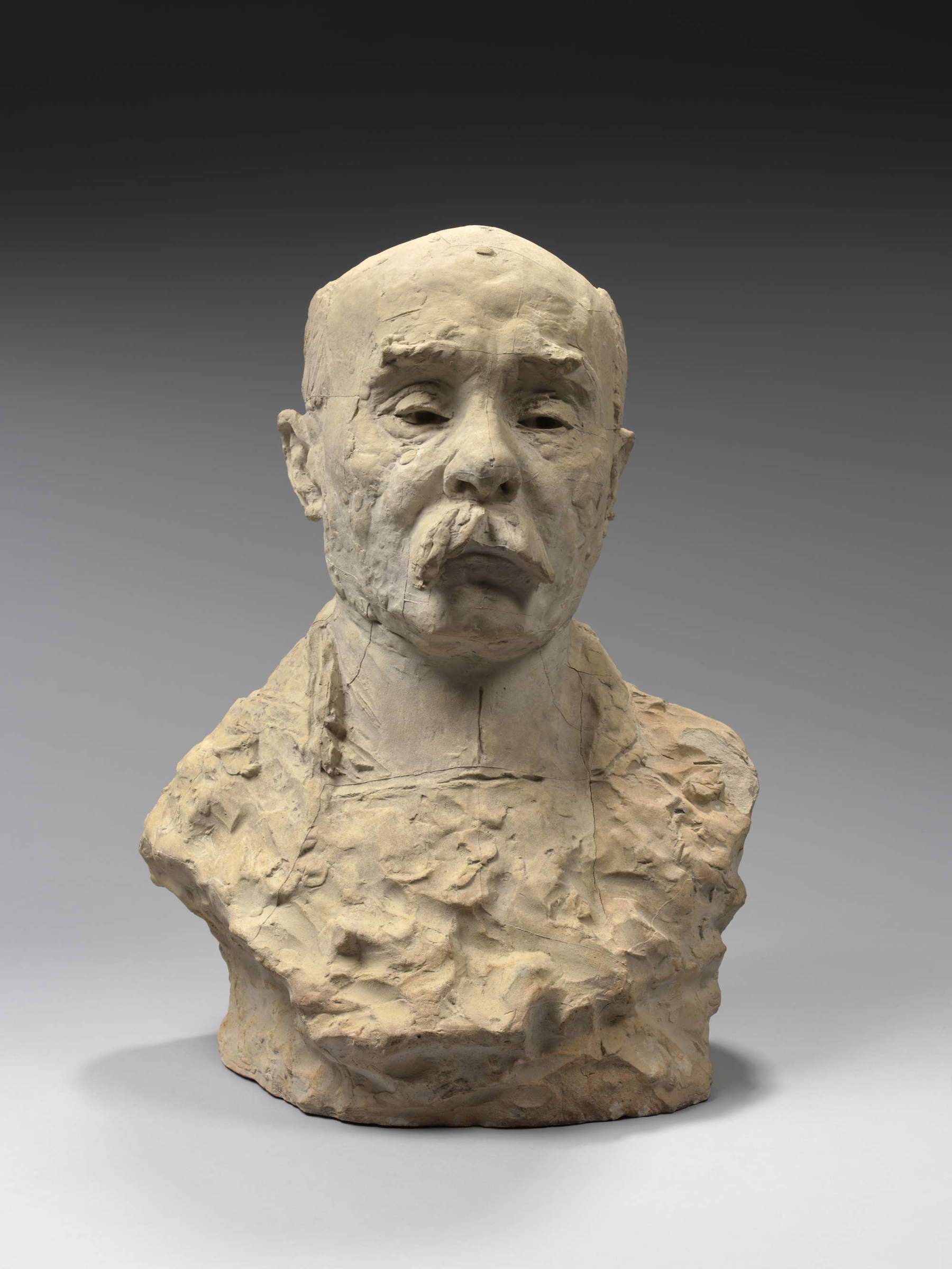 Auguste Rodin, „Kopf von Georges Cl&eacute;menceau“ (Terrakotta, 45 x 30,3 x 26,2 cm; Paris, Mus&eacute;e Rodin) &copy; Mus&eacute;e Rodin. Foto: Herv&eacute; Lewandowski