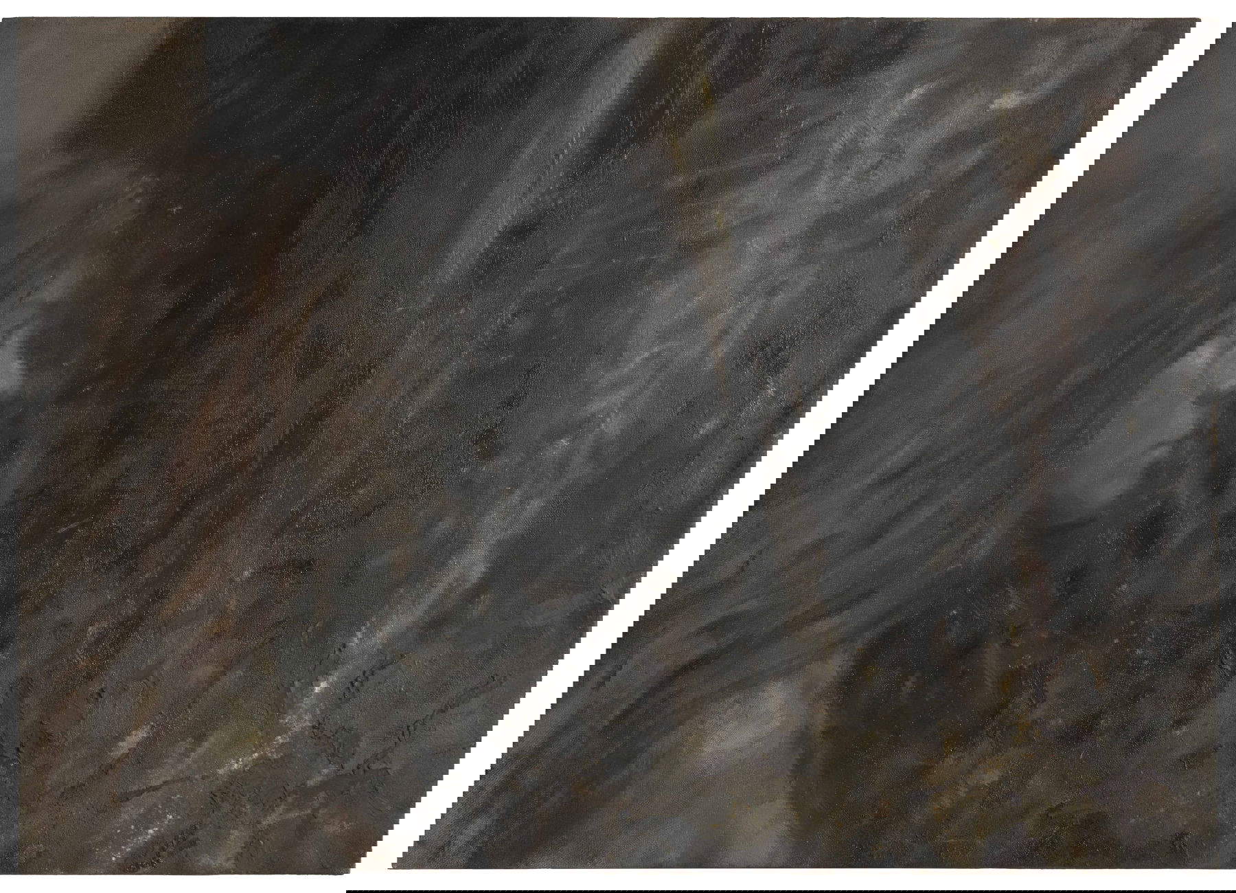 Augusto Gadea, Hacia la pintura del fondo (2025; Tempera und Öl auf Leinen, 50 x 70 cm)