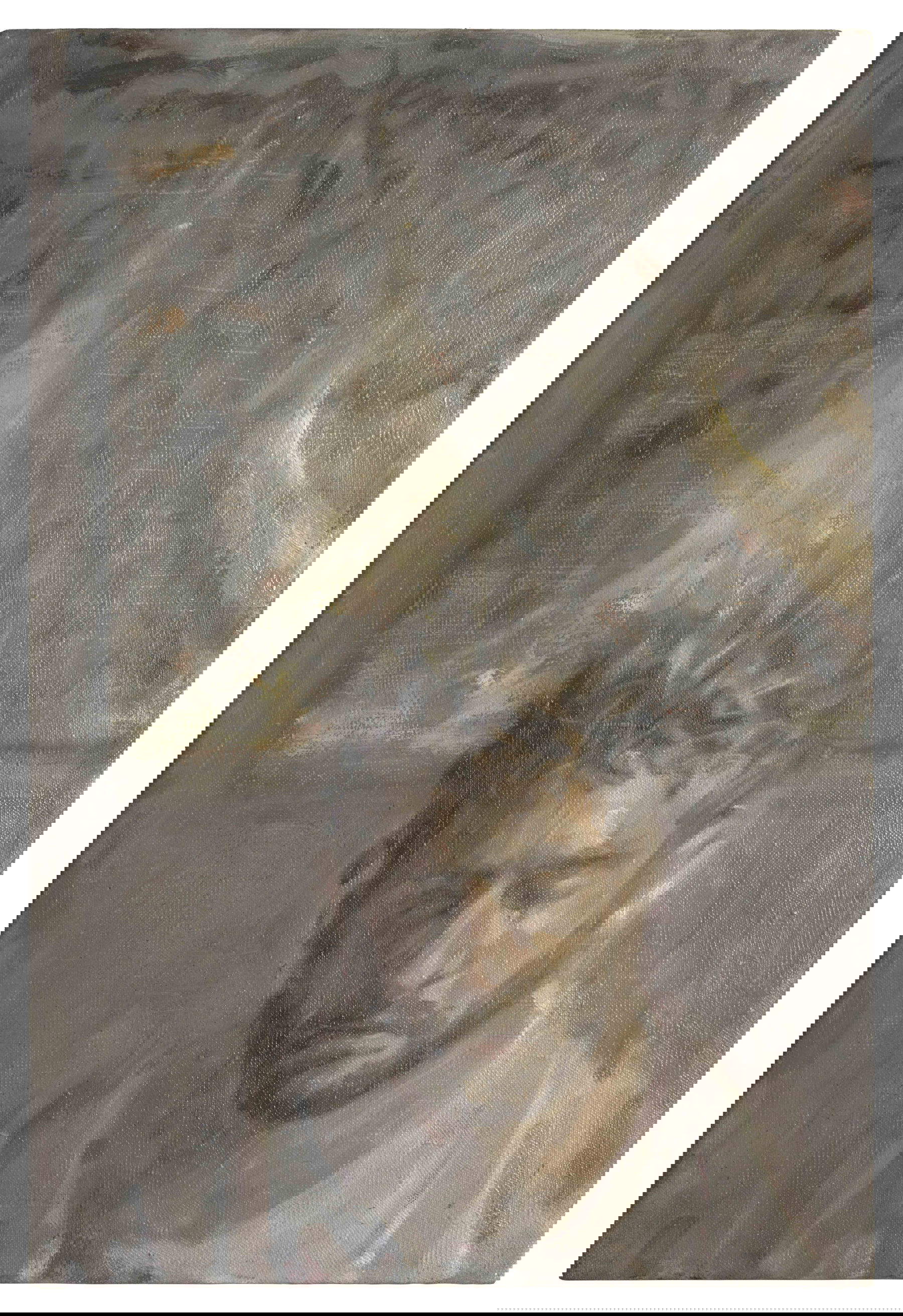 Augusto Gadea, Der Weg (2025; Öl auf Hanf, 45 x 30 cm)