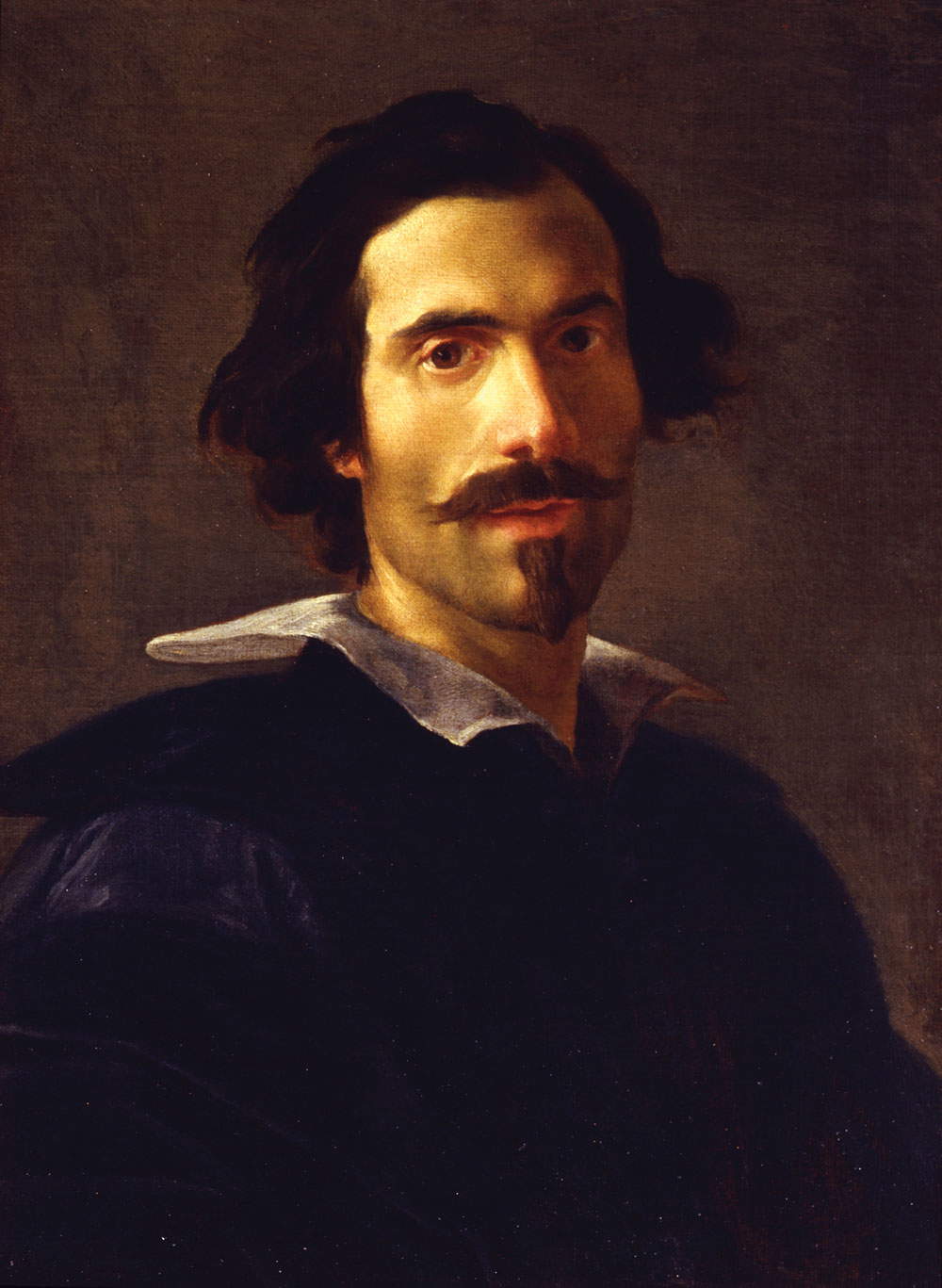 Gian Lorenzo Bernini,&nbsp;Autoritratto&nbsp;(olio su tela, 62 x 46 cm; Firenze, Galleria degli Uffizi, Corridoio Vasariano)