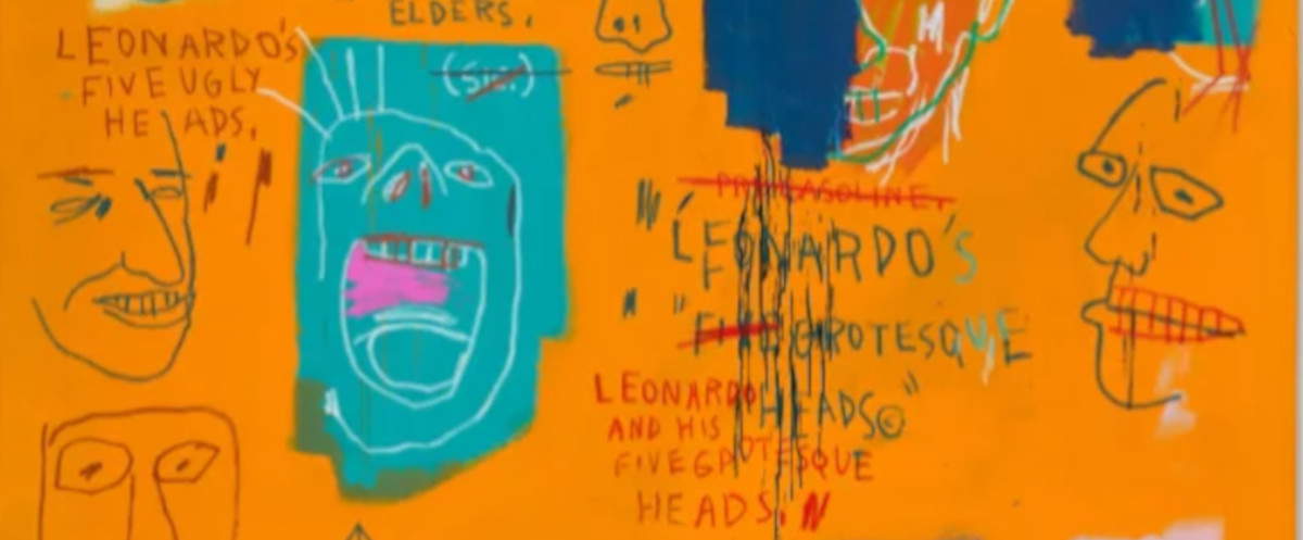 Christie’s subasta un Basquiat nunca antes expuesto: el monumental cuadro inspirado en Leonardo tiene un precio estimado de 30 millones