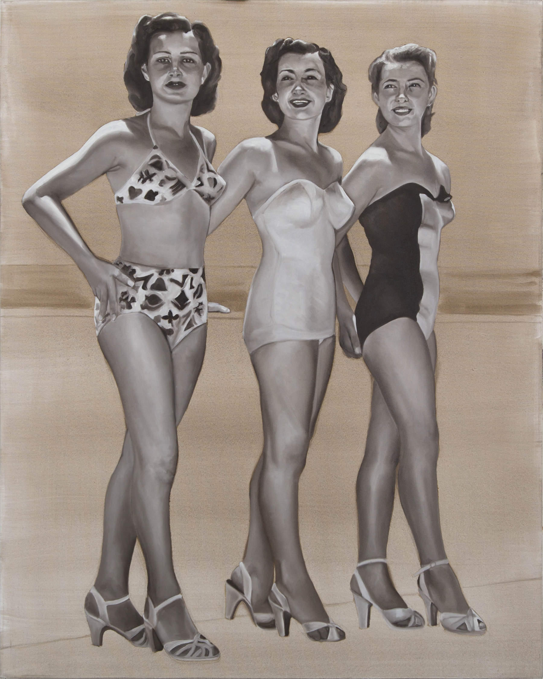 Barbara Nahmad, «Dead Sea» (2015; 170 x 250 cm) Barbara Nahmad, «Beach wear 2» (2012; 100 x 80 cm)