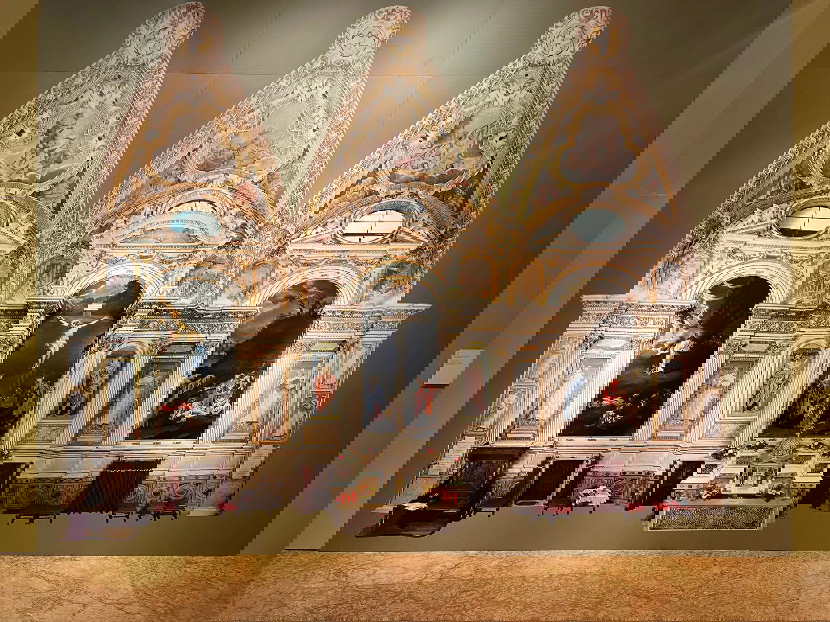 Views of the layout of the exhibition Bartolomeo Cesi (1556-1629). Painting of Silence in the Age of the Carracci at the Museo Civico Medievale in Bologna.