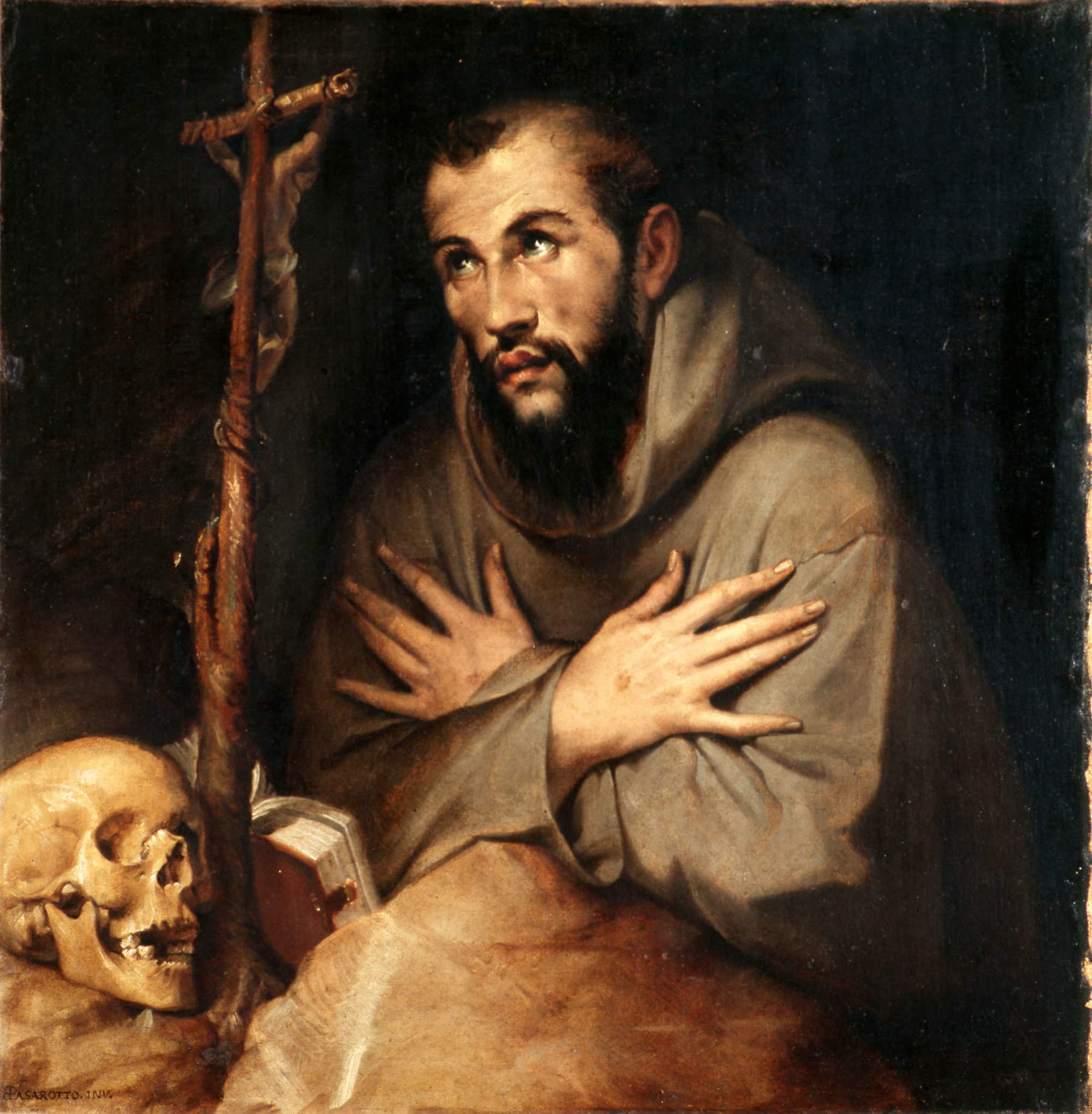 Bartolomeo Passerotti, St. Francis Adoring the Crucifix (Bologna, National Art Gallery)