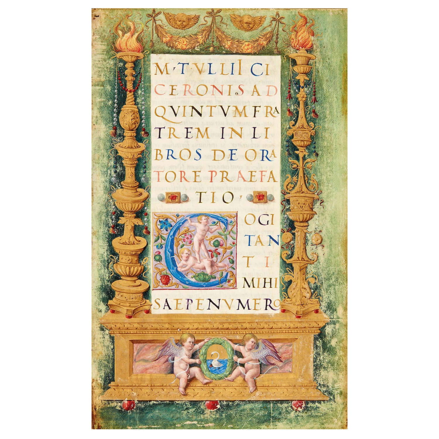 Il De Oratore di Cicerone miniato da Bartolomeo Sanvito