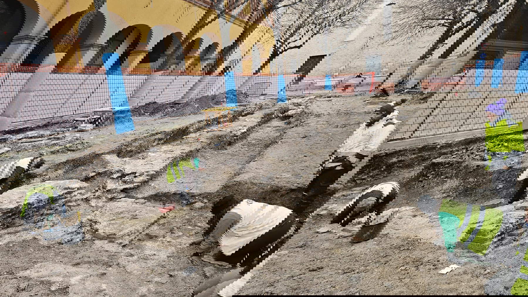 Excavations of the basilica of Vitruvius. Photo: Municipality of Fano