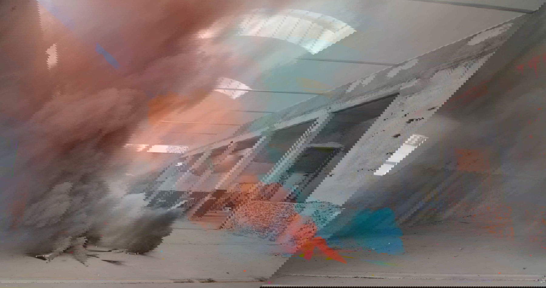 Goldschmied &amp; Chiari's site-specific intervention in Milan's STRAFhotel. Photo: BB Studio