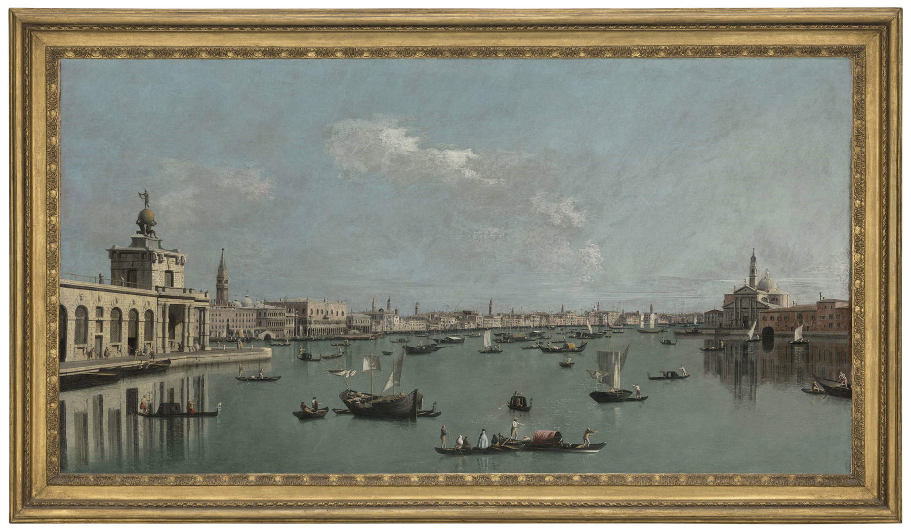 Bernardo Bellotto, The Basin of St. Mark's from the Giudecca Canal (1738; oil on canvas, 121.3 x 218.5 cm)