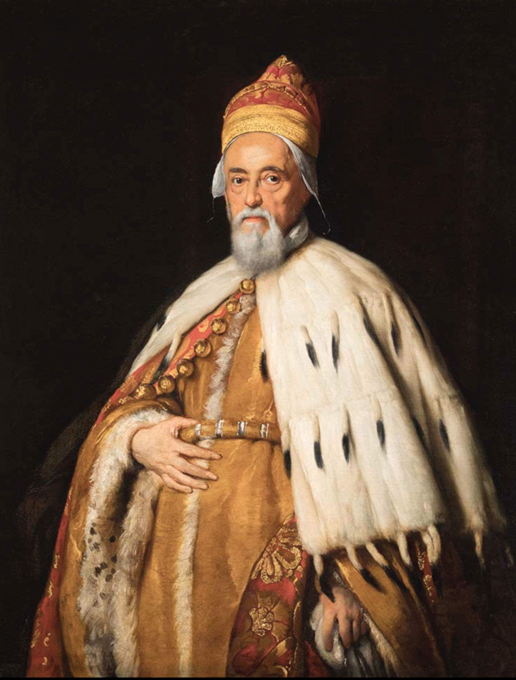Bernardo Strozzi, Ritratto del Doge Francesco Erizzo gi&agrave; Provveditore della Magnifica Patria (1635 circa; olio su tela; Collezione Bertoli)
