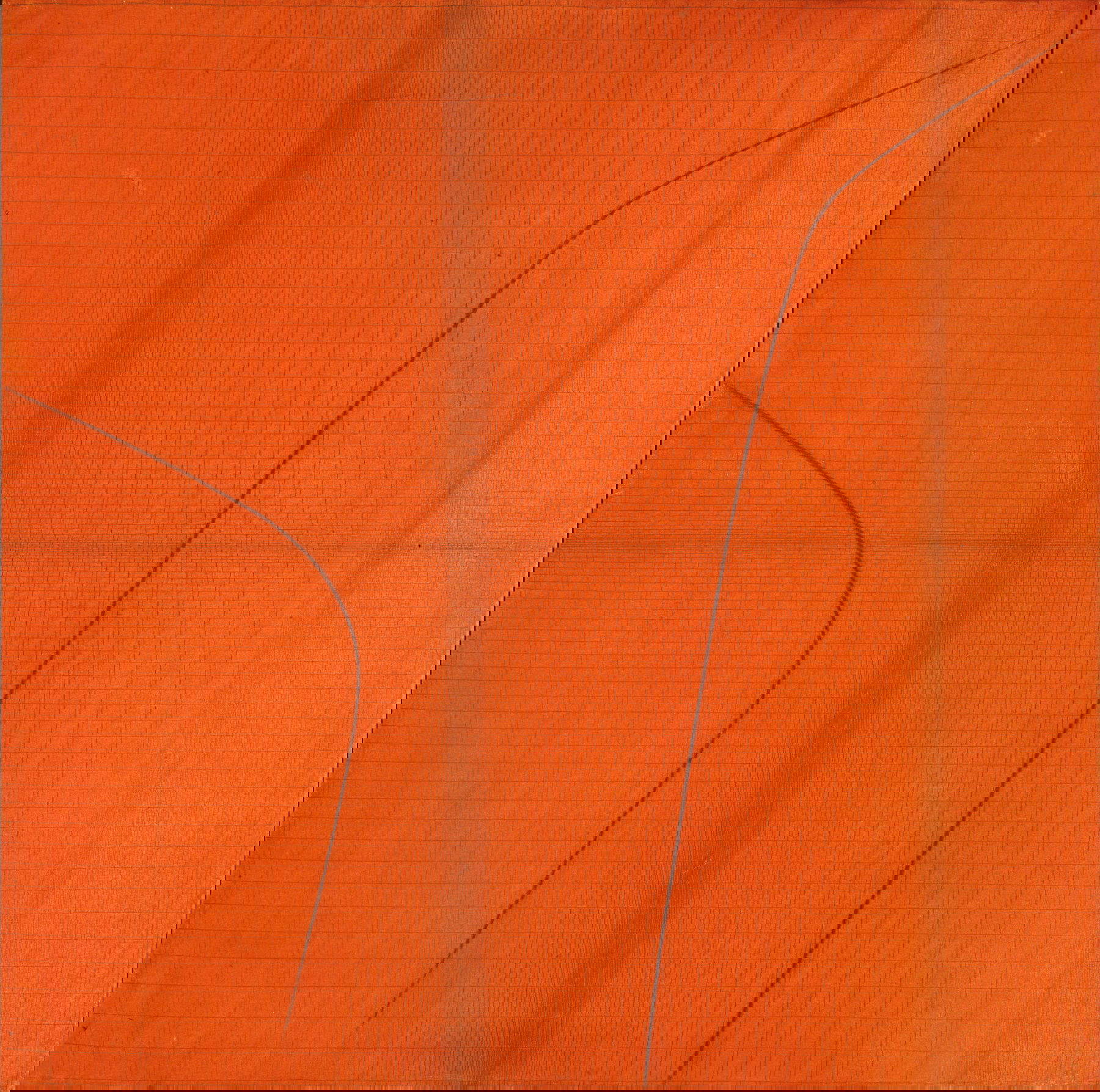 Bice Lazzari, Measurements. Double Rhythm (1967; tempera and pencil on canvas, 75 &times; 75 cm; Washington, D.C., National Museum of Women in the Arts Collection) Photo credit: Lee Stalsworth