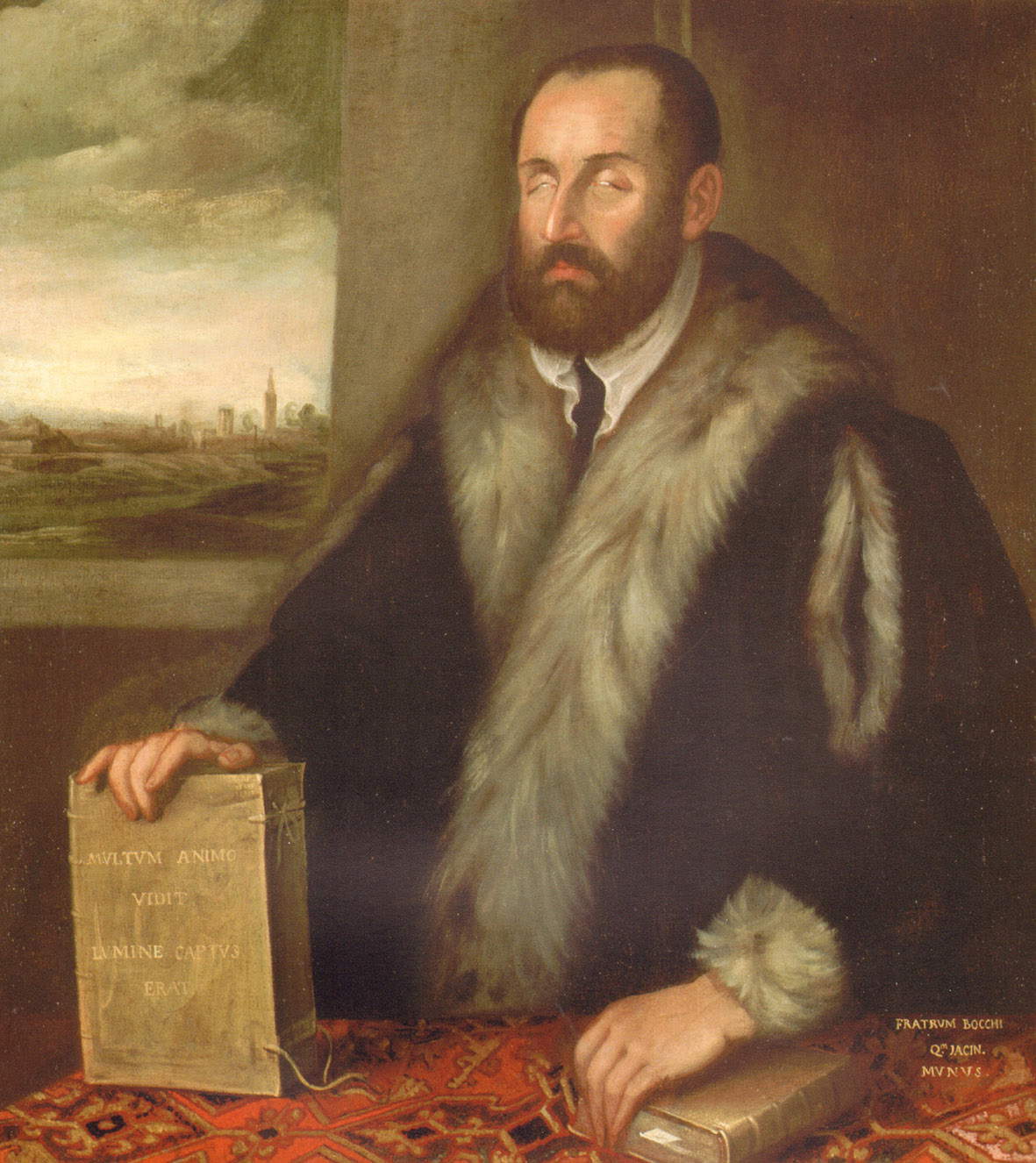 Workshop of Jacopo Robusti, known as Tintoretto, Portrait of Luigi Groto (1582; oil on canvas; Adria, City of Adria)