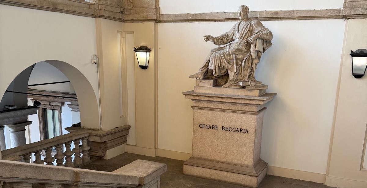 Brera: Restoration of the monuments to Parini and Beccaria Begins with the Botticino School