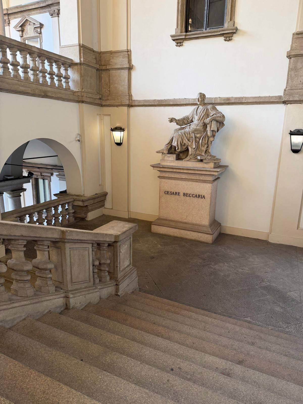 The monument to Cesare Beccaria