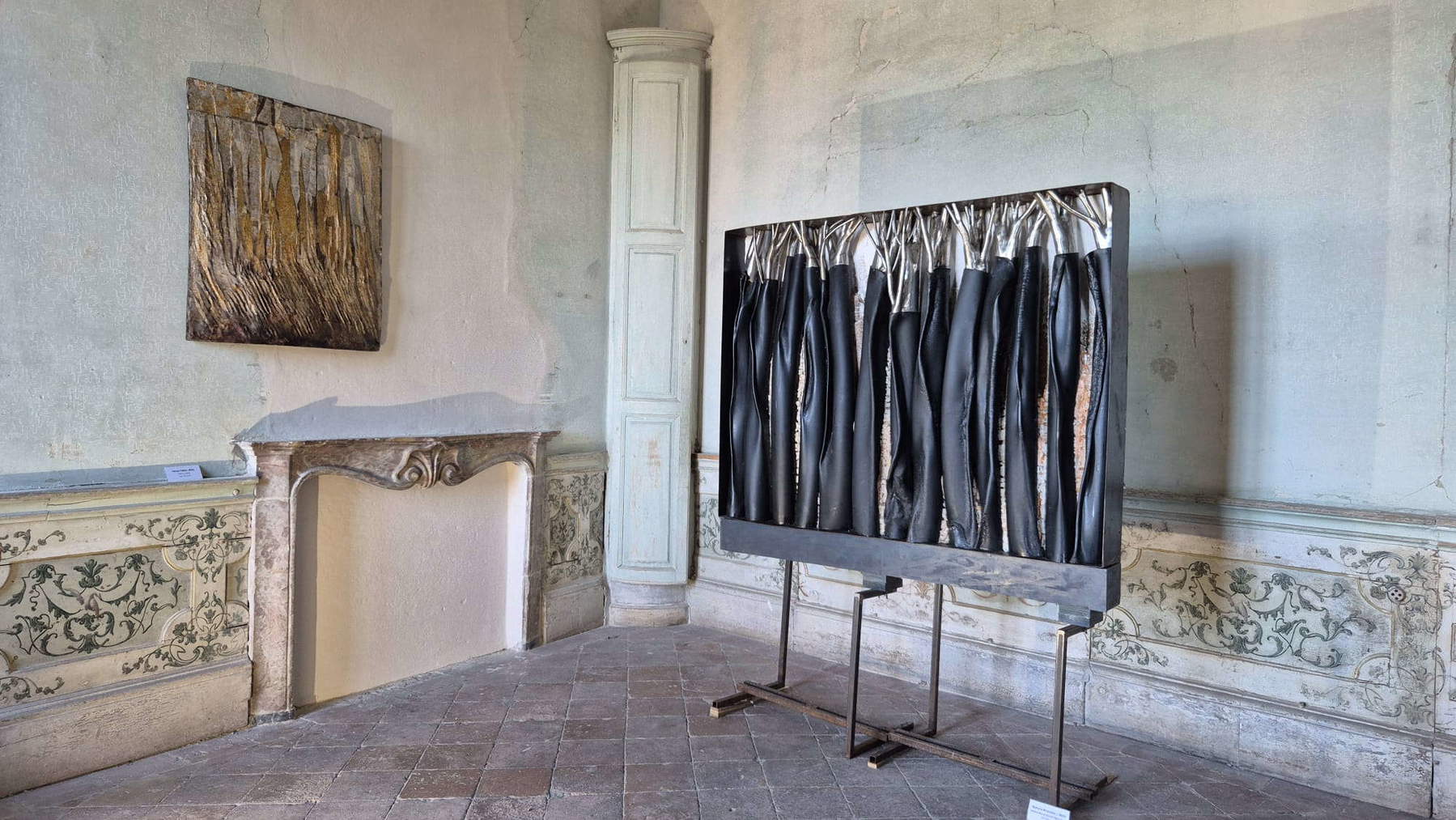 Allestimenti della mostra Racconti materici di Brunivo Buttarelli
