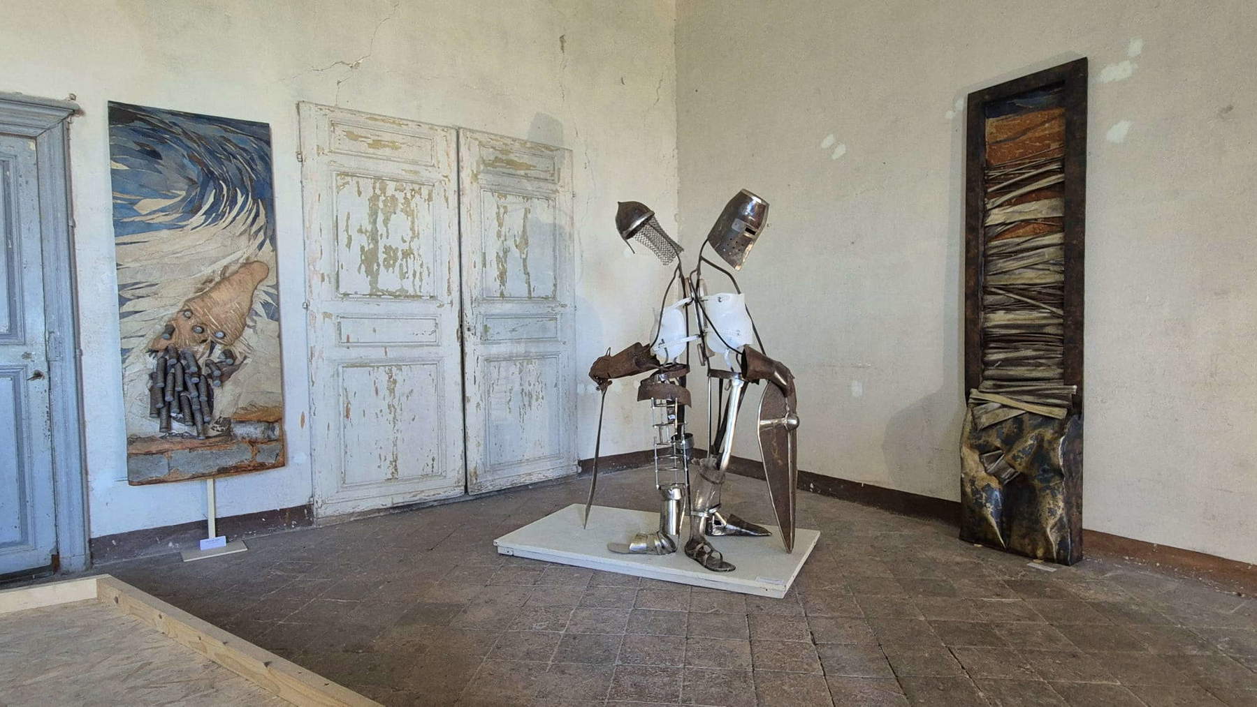 Allestimenti della mostra Racconti materici di Brunivo Buttarelli