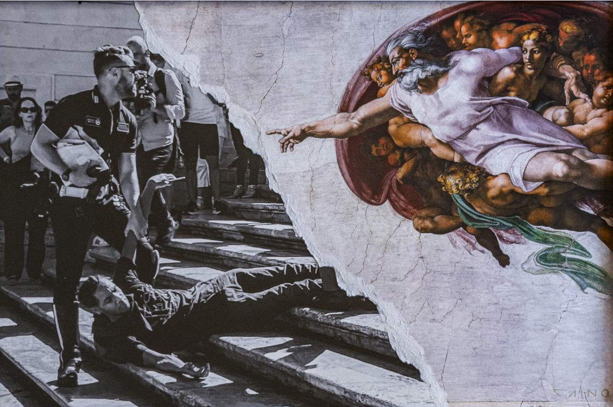 Cain, UNMADE (2024; d&eacute;collage on Fine Art print, 60&times;40 cm) Photo: Cain