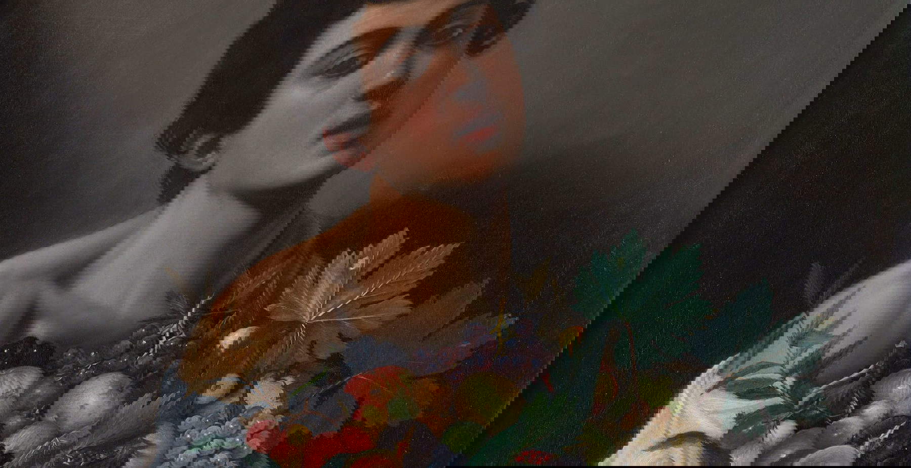 Caravaggio's Young Man with a Basket of Fruit is in New York.