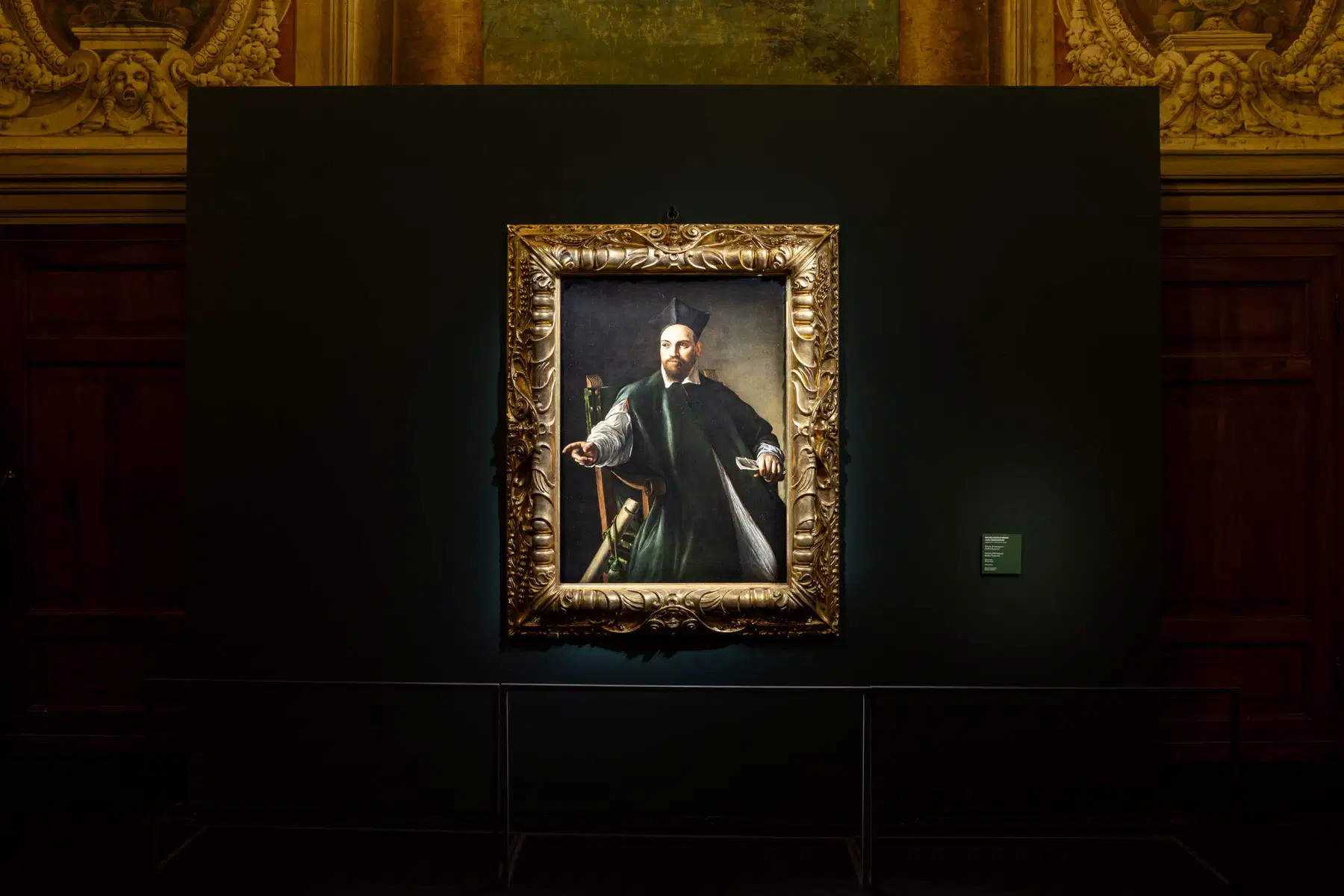 Il ritratto di Maffeo Barberini di Caravaggio esposto a Palazzo Barberini. Foto: Alessandro Panunzi Studio
