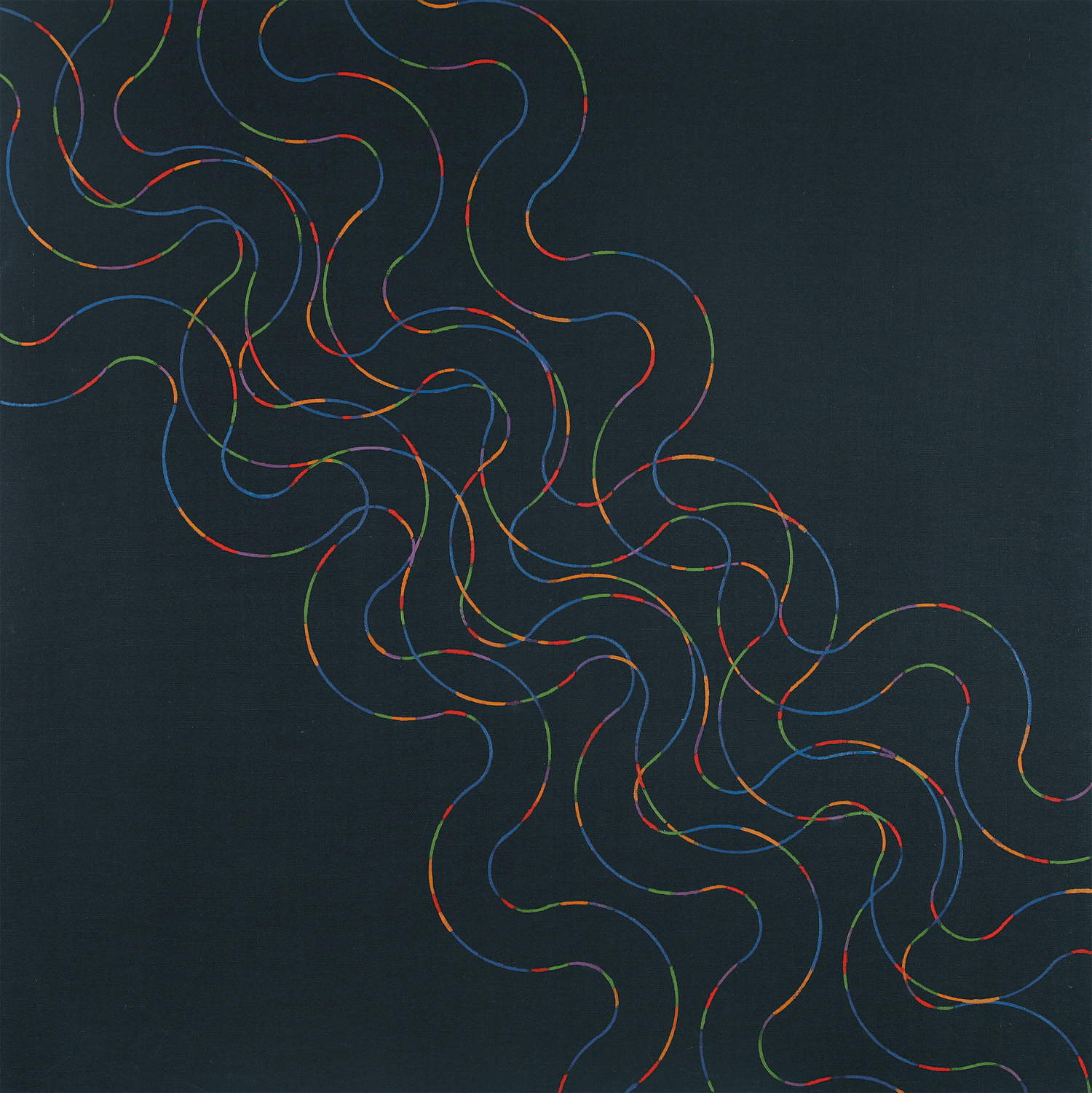 Carlo Ciussi, XXX (1986; oil and mixed media on canvas, 150 x 150 cm). Courtesy of A arte Invernizzi, Milan. Photograph by Bruno Bani, Milan