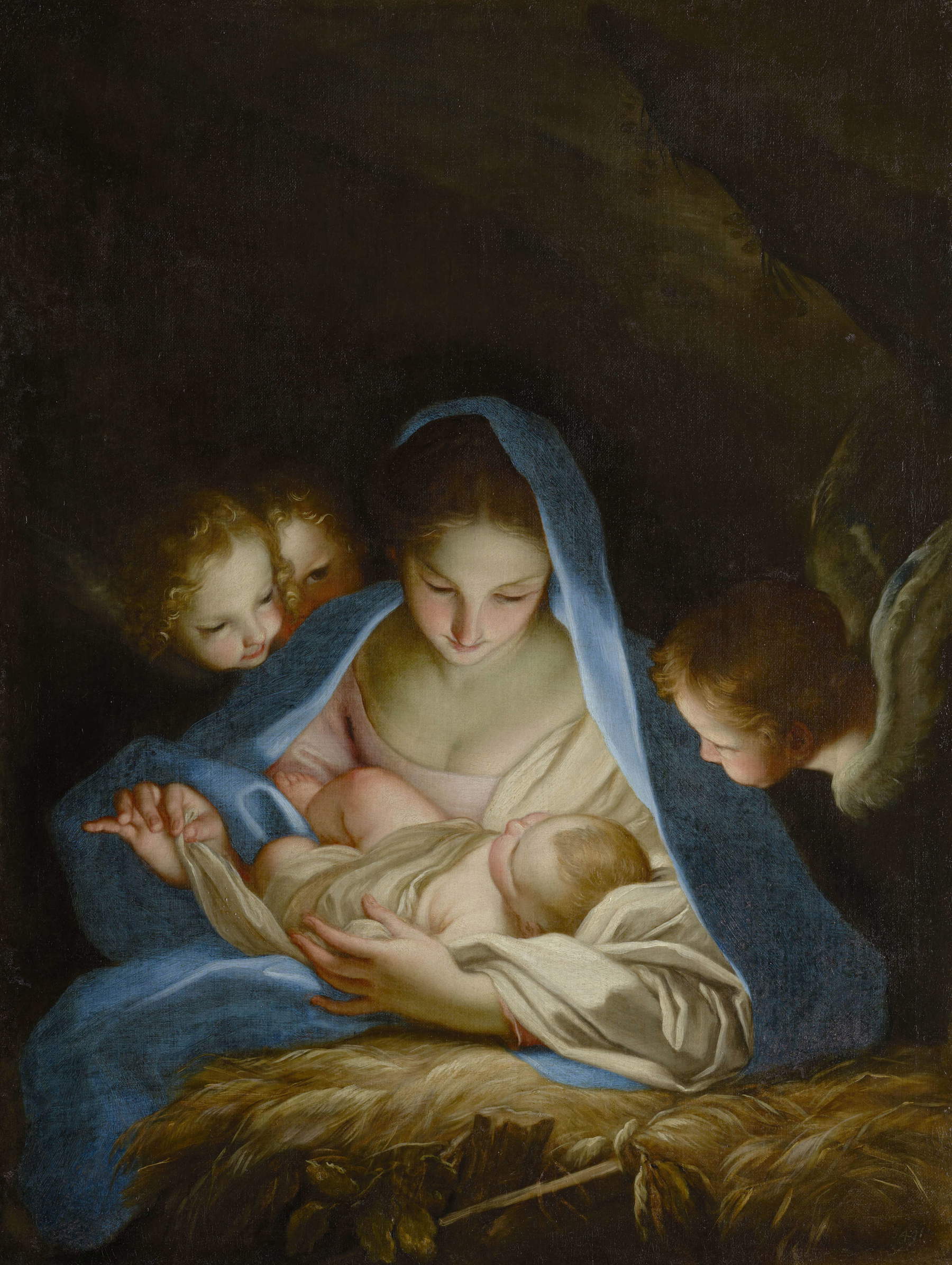 Carlo Maratta, La Nativité (vers 1656-1660 ; Dresde, Gem&auml;ldegalerie Alte Meister, Staatliche Kunstsammlungen Dresden) &copy; Gem&auml;ldegalerie Alte Meister, Staatliche Kunstsammlungen Dresden. Photo : Elke Estel
