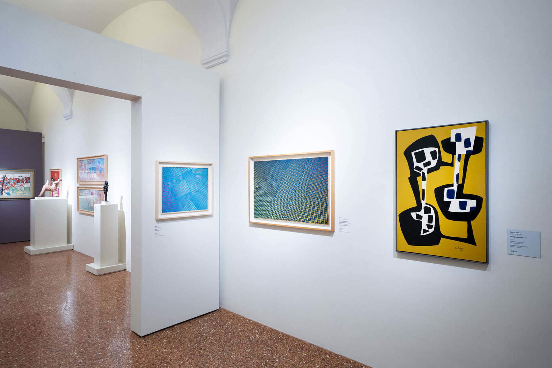 Mise en place de l'exposition. Photo : Lorenzo Marianeschi pour la Fondation Pistoia Musei