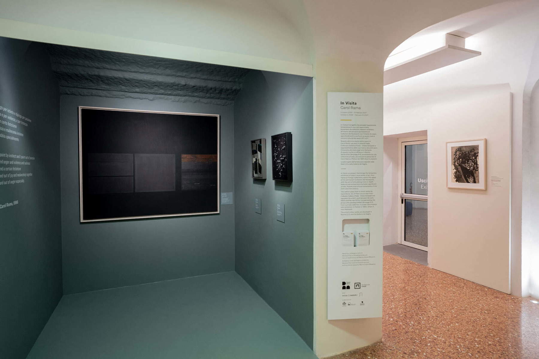 Mise en place de l'exposition. Photo : Lorenzo Marianeschi pour la Fondation Pistoia Musei