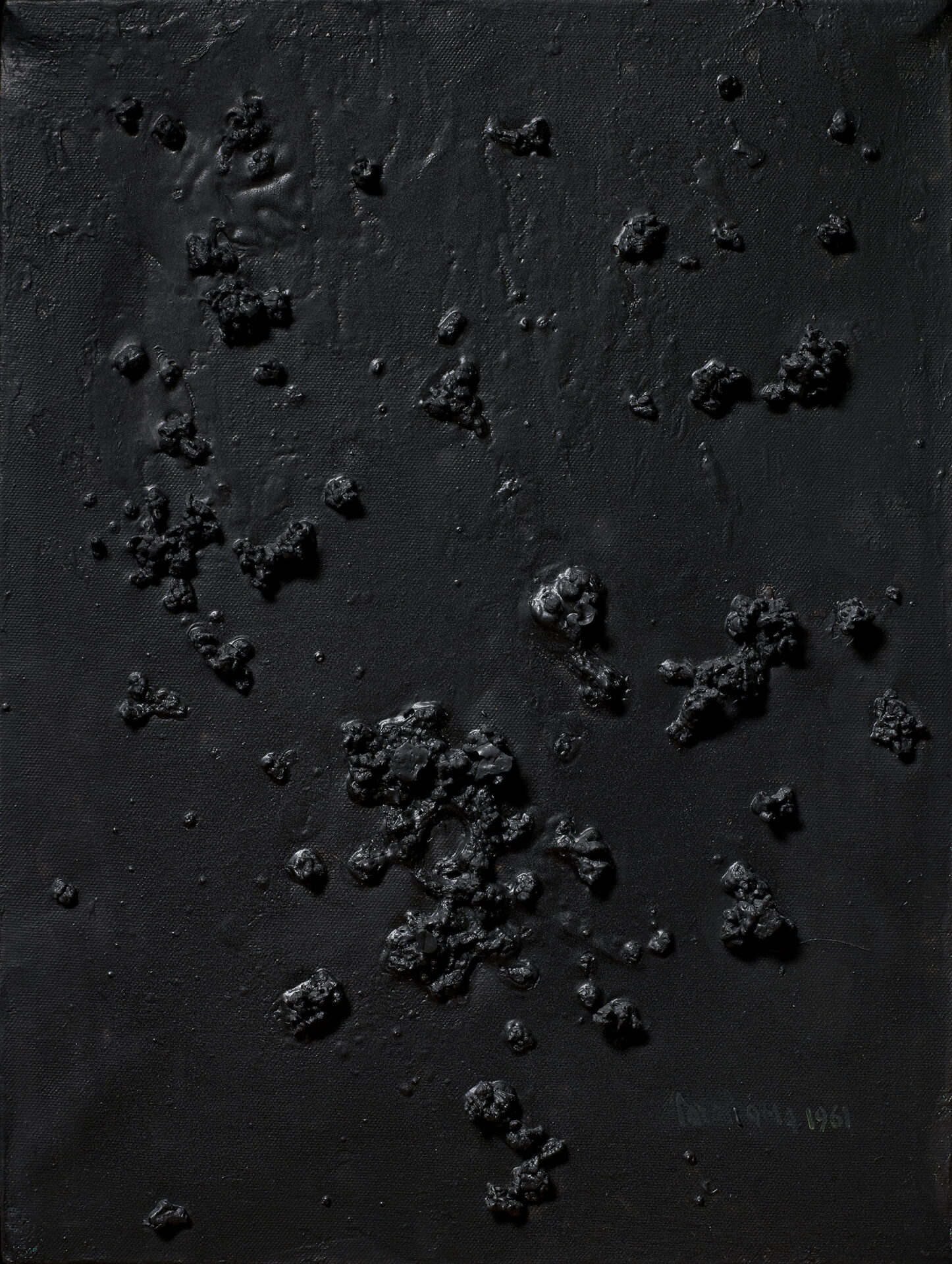 Carol Rama, Sans titre (1961 ; technique mixte sur masonite ; Collections Gallerie d&rsquo;Italia - Intesa Sanpaolo). Photo : Patrimoine artistique Intesa Sanpaolo / Paolo Vandrasch, Milan &copy; Archives Carol Rama, Turin