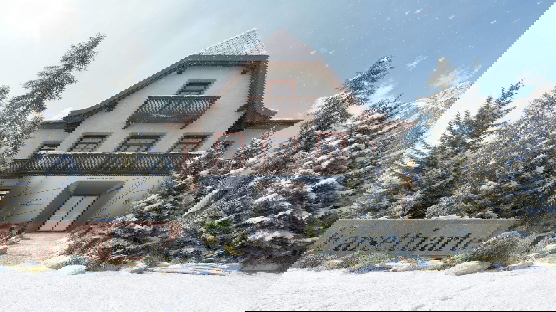 Casa Italia, Cortina d'Ampezzo. Rendering: Nature and Architecture for CONI
