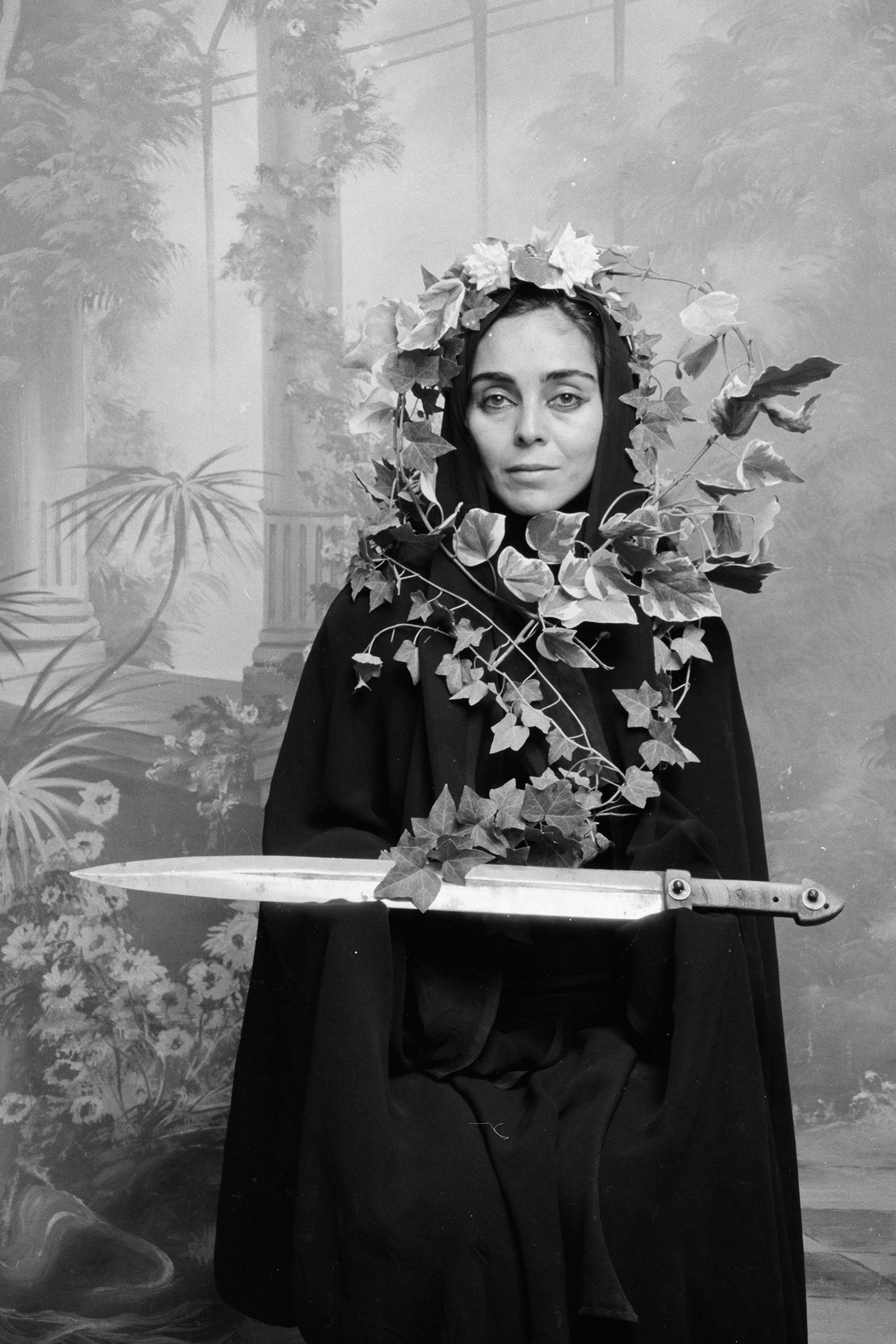 Shirin Neshat, Untitled from Women of Allah series (1995; black-and-white photograph, 101.6 x 152.4 cm; Busto Arsizio, Ilenia and Bruno Paneghini Collection)