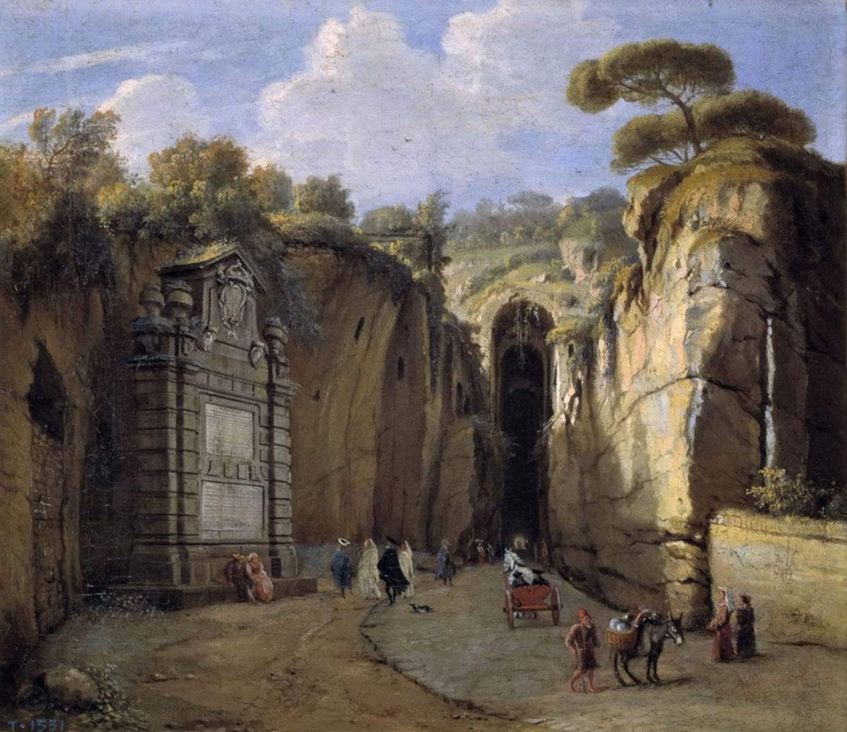Caspar Van Wittel, Veduta della Crypta Neapolitana (XVIII secolo)