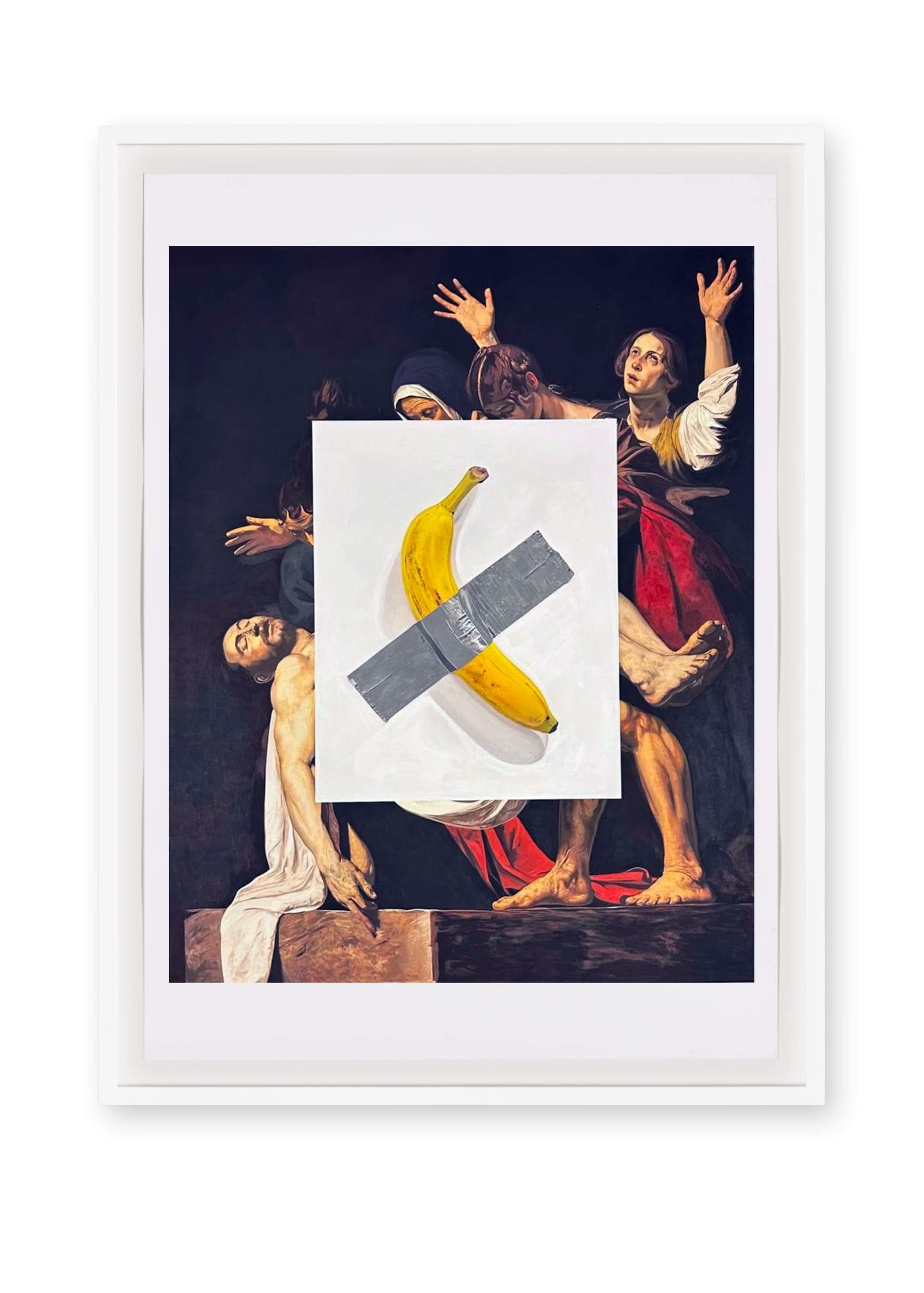 Maurizio Cattelan, WINDOW, 2025 (2025; Aquarell auf Papier, Maße 70 x 50 Zentimeter, Einzelstück)